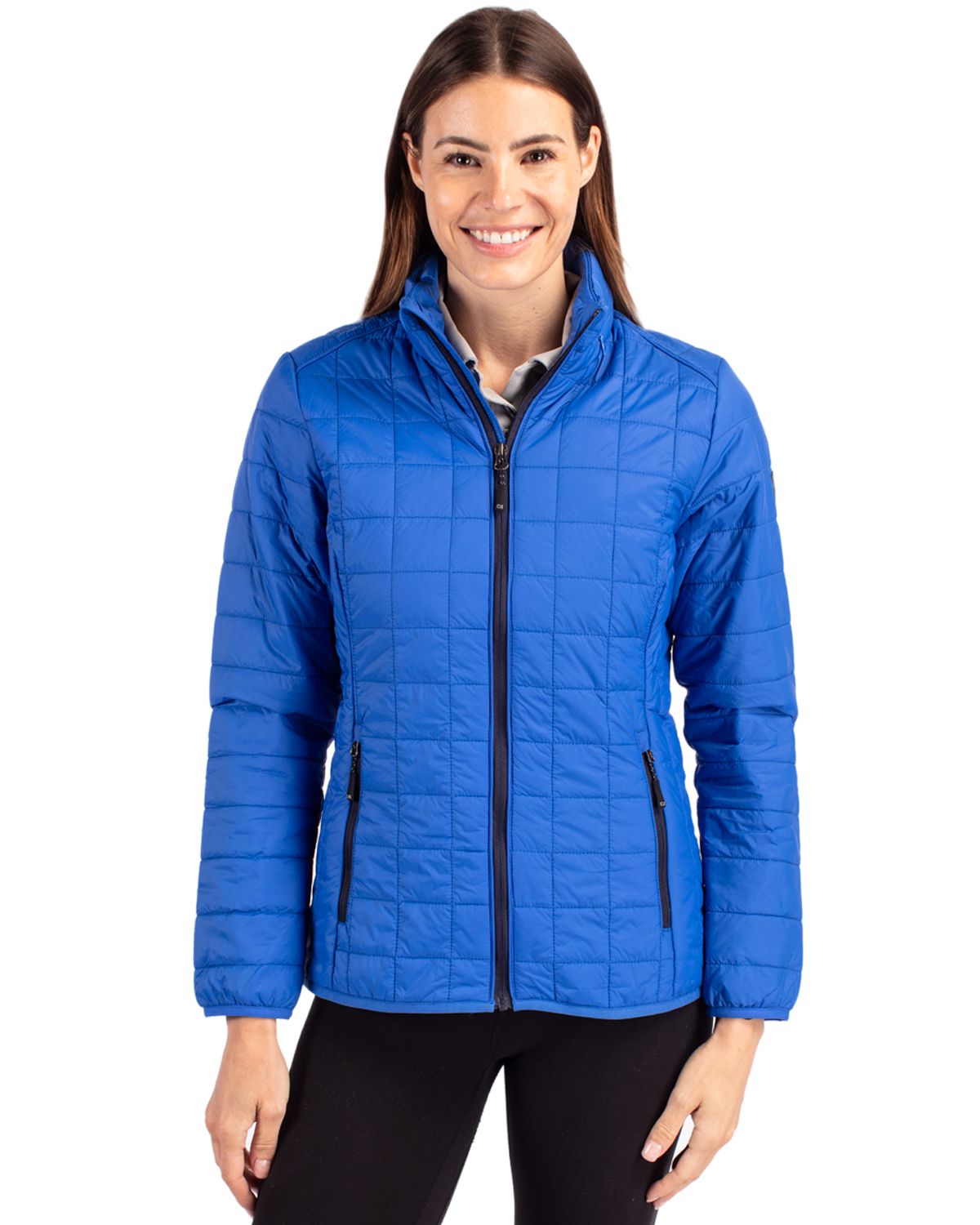 Cutter & Buck Rainier Recycled Insulated Puffer Womens Full Zip Jacket - LCO00007