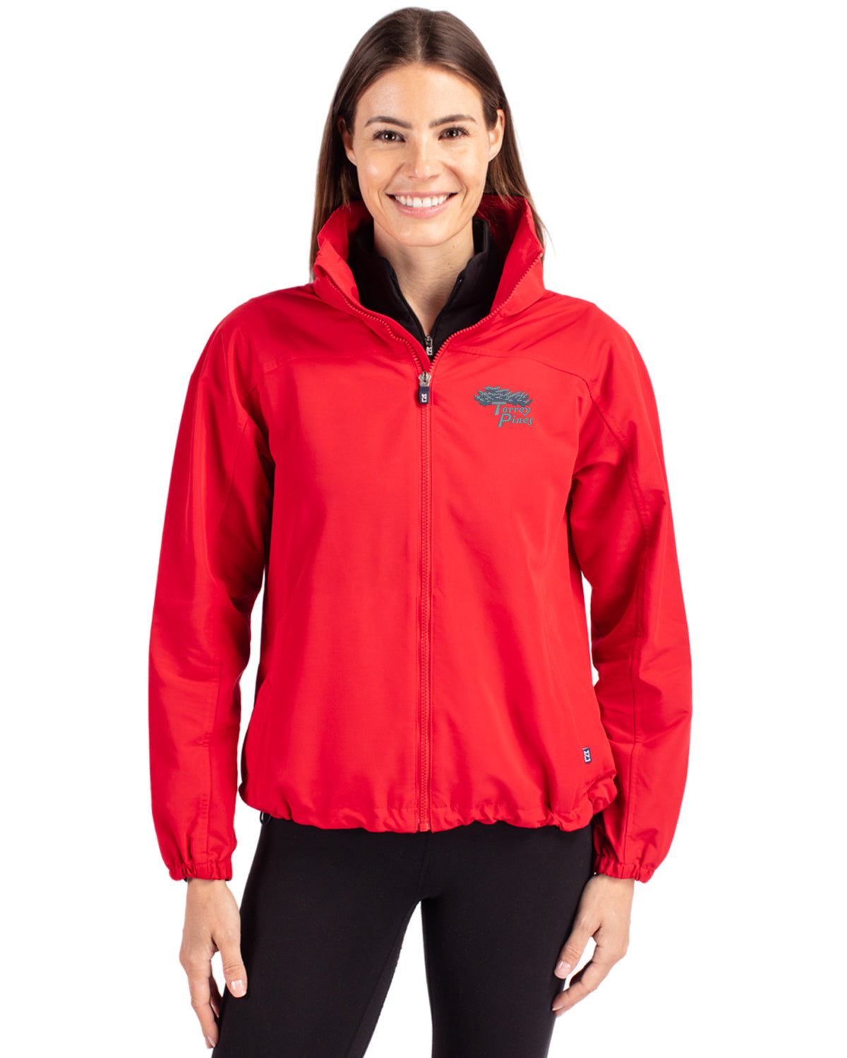 Torrey Pines Cutter & Buck Charter Recycled Packable Womens Full Zip Jacket - LCO00061-35492