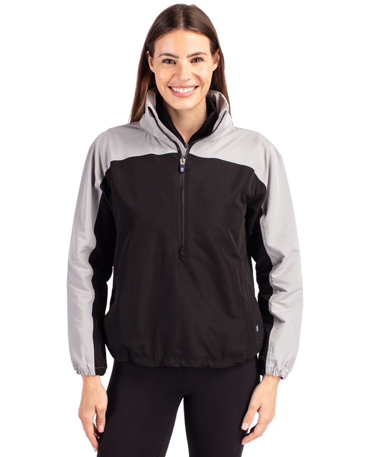 Cutter & Buck Charter Recycled PackableWomensHalf Zip Anorak Jacket - LCO00062
