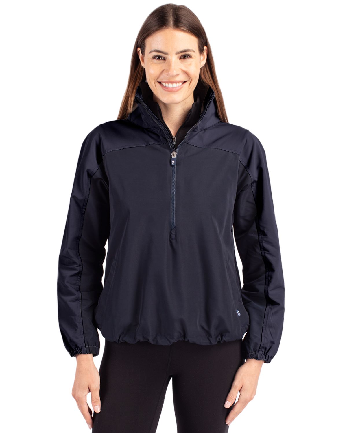 Cutter & Buck Charter Recycled PackableWomensHalf Zip Anorak Jacket - LCO00062
