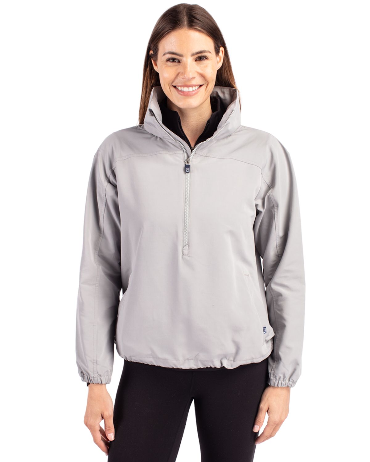 Cutter & Buck Charter Recycled PackableWomensHalf Zip Anorak Jacket - LCO00062