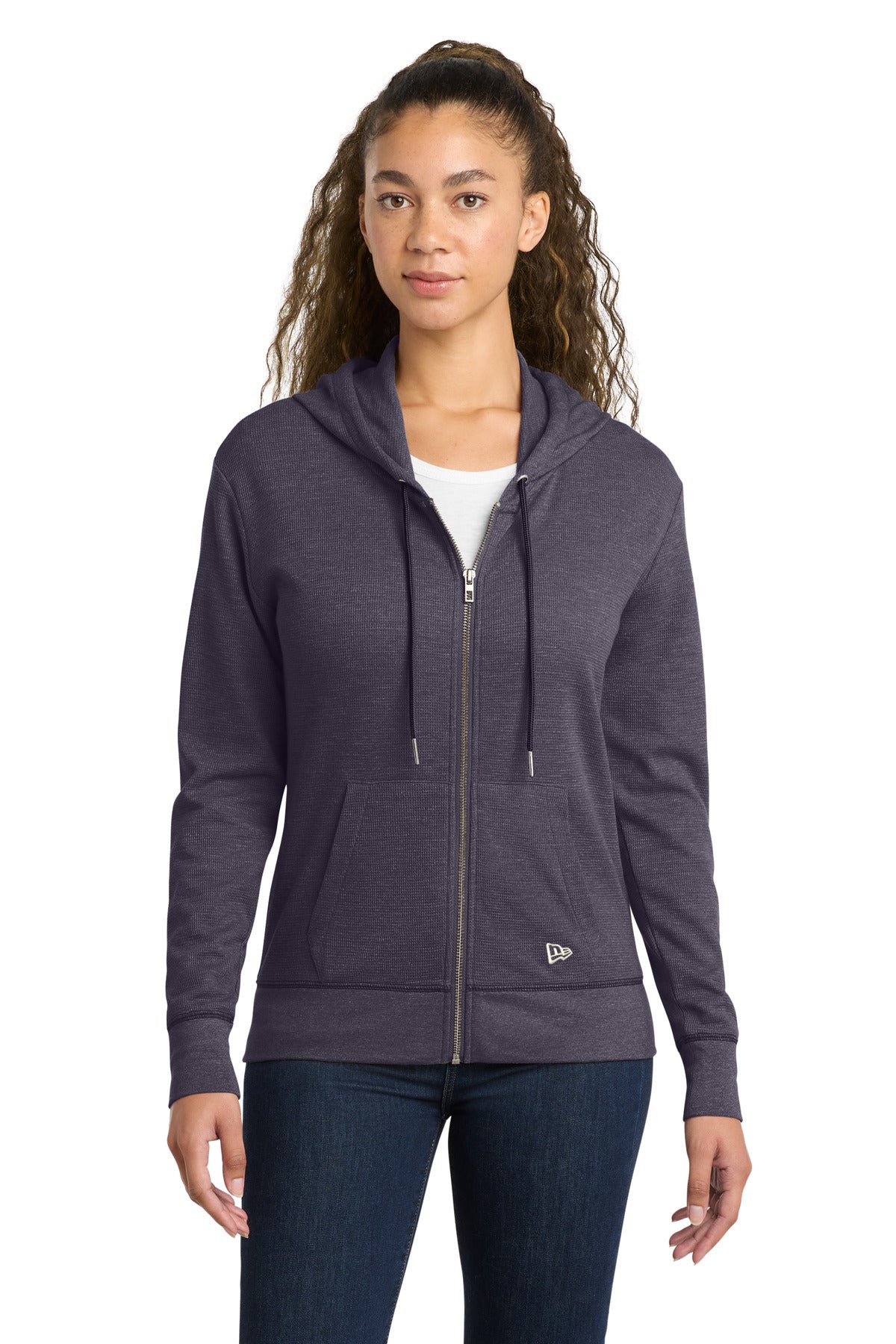 New Era ®  Women's Thermal Full-Zip Hoodie LNEA141