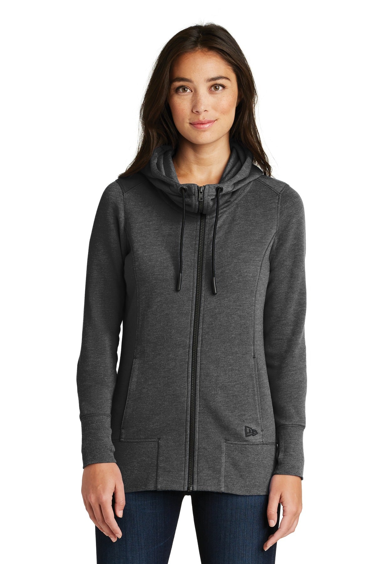 New Era  ®  Women's Tri-Blend Fleece Full-Zip Hoodie. LNEA511