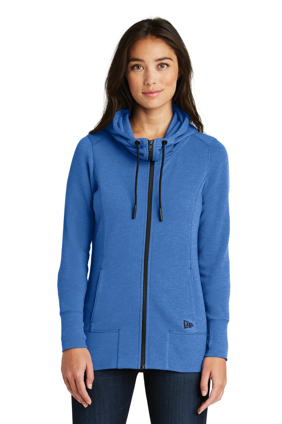 New Era  ®  Women's Tri-Blend Fleece Full-Zip Hoodie. LNEA511