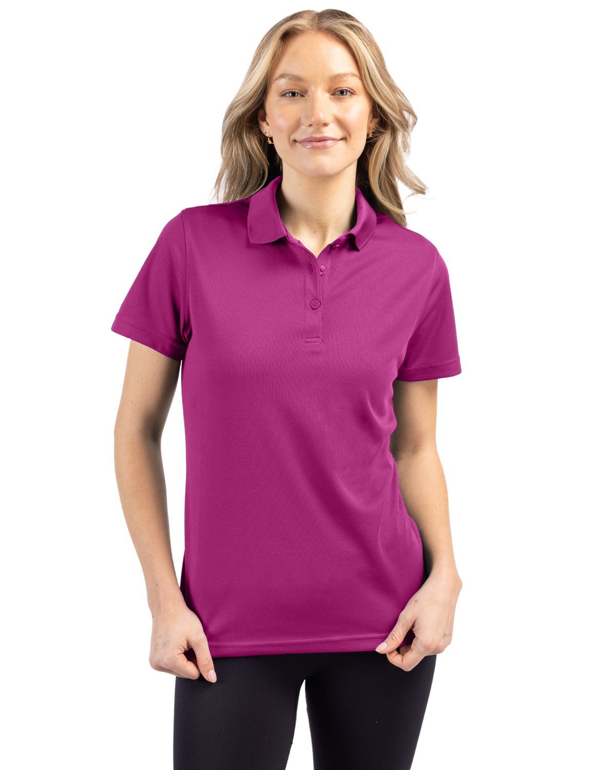 Clique Spin Solution-dyed Performance Pique Womens Polo - LQK00063