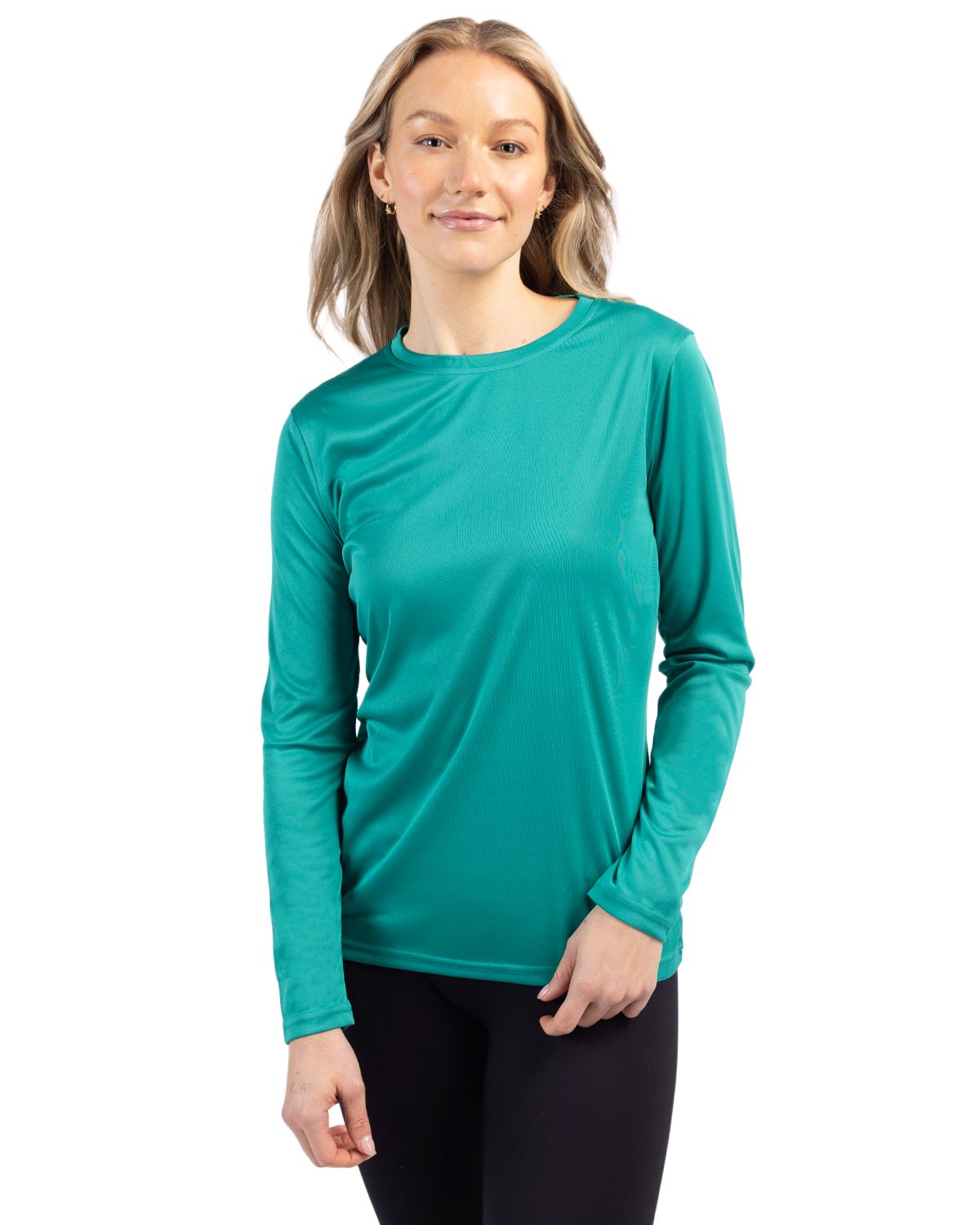 Clique Spin Solution-dyed Performance Jersey Womens Long Sleeve Tee - LQK00067