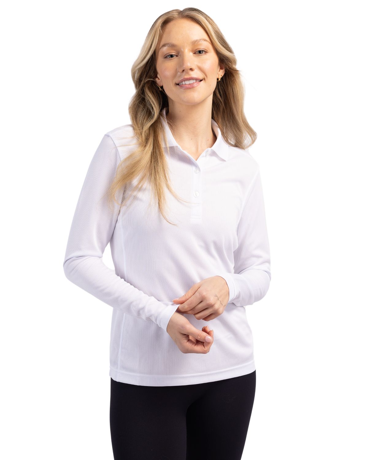 Clique Ice Pique Tech Womens Long Sleeve Polo - LQK00068
