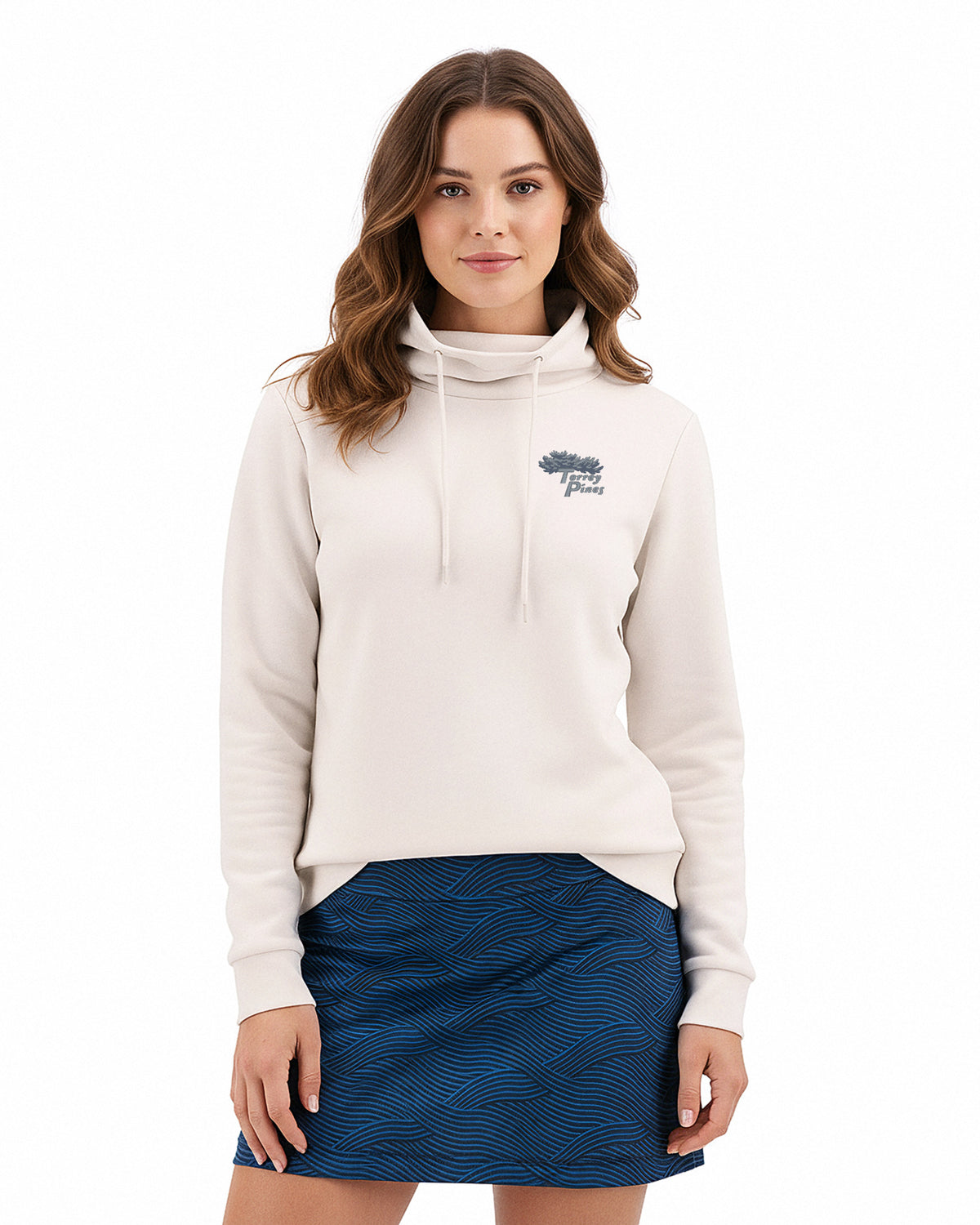 Torrey Pines Clique Haven Recycled Womens High Collar Pullover Sweatshirt - LQK00090-35492