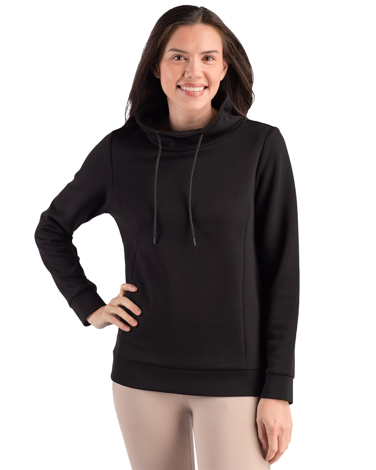Clique Haven Recycled Womens High Collar Pullover Sweatshirt - LQK00090