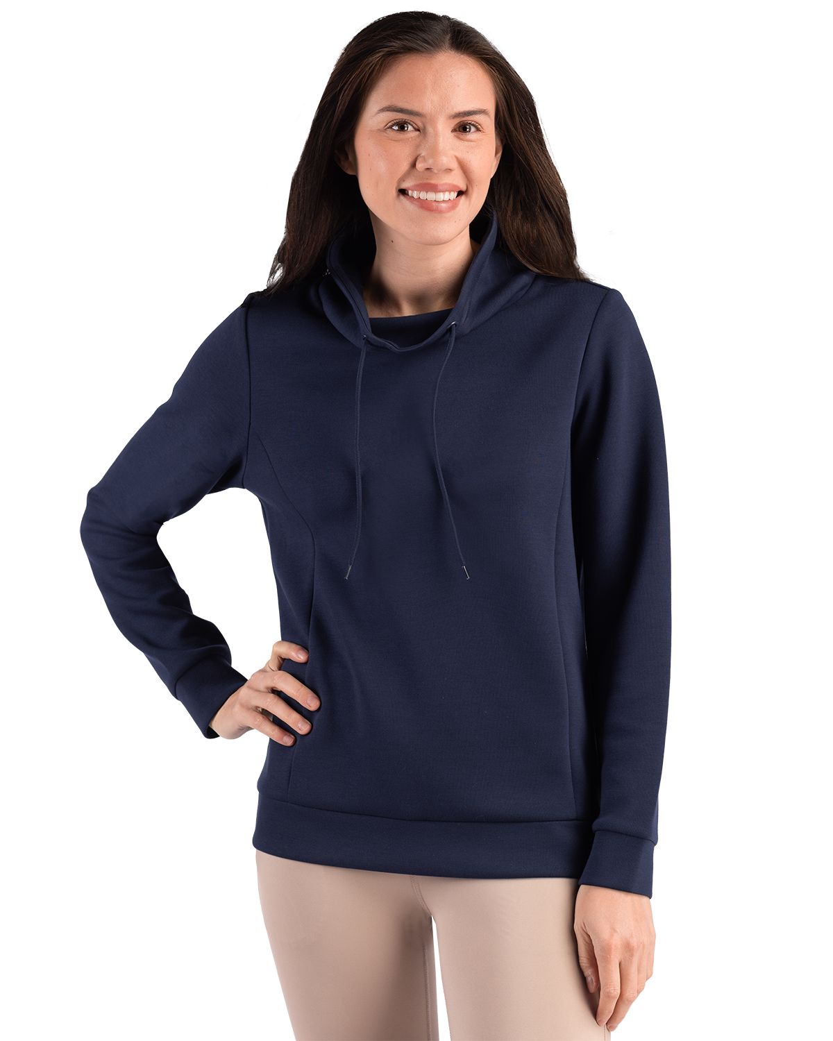 Clique Haven Recycled Womens High Collar Pullover Sweatshirt - LQK00090