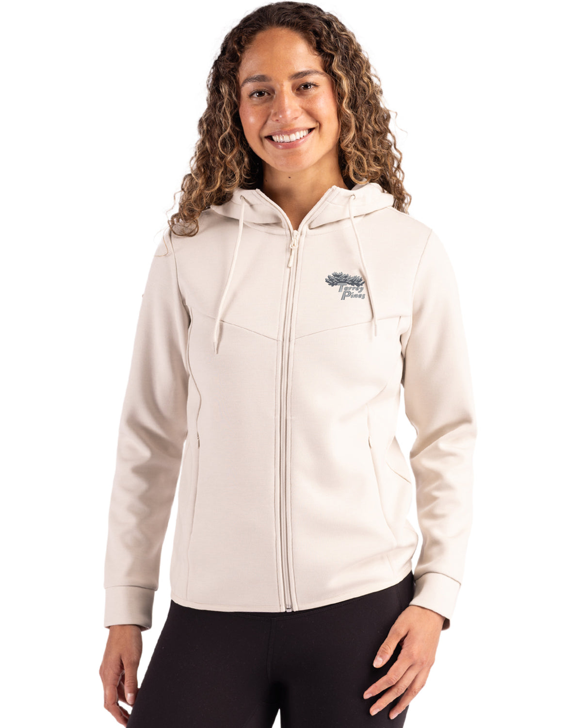 Torrey Pines Clique Haven Recycled Womens Full Zip Hooded Sweatshirt - LQK00091-35492