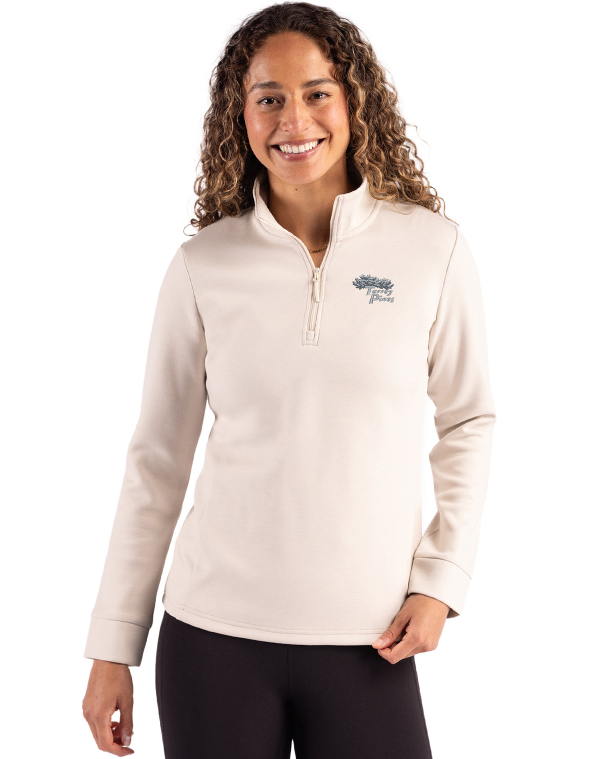 Torrey Pines Clique Haven Recycled Womens Quarter Zip Sweatshirt - LQK00092-35492