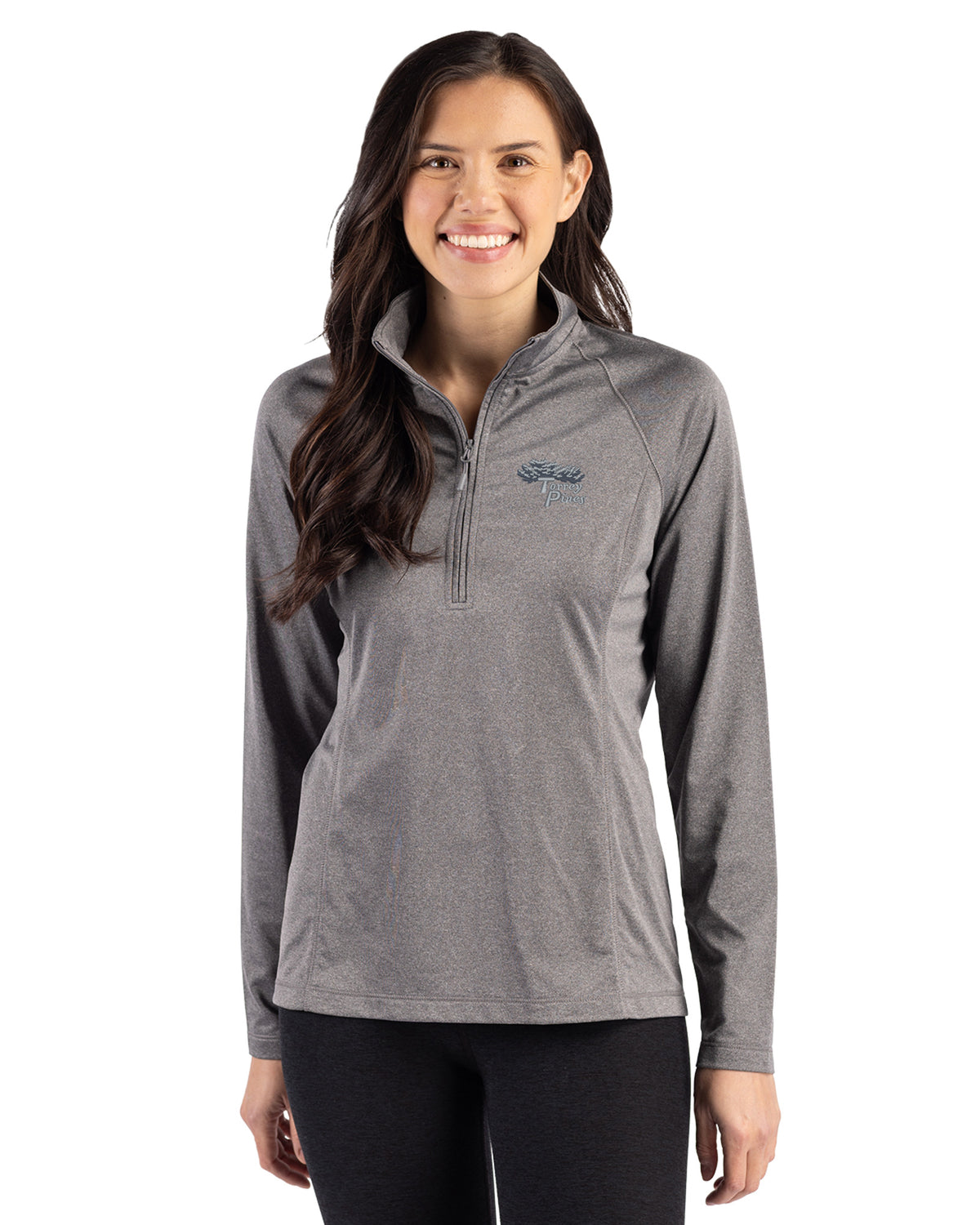 Torrey Pines Clique Dash Recycled Womens Quarter Zip Sweatshirt - LQK00093-35492