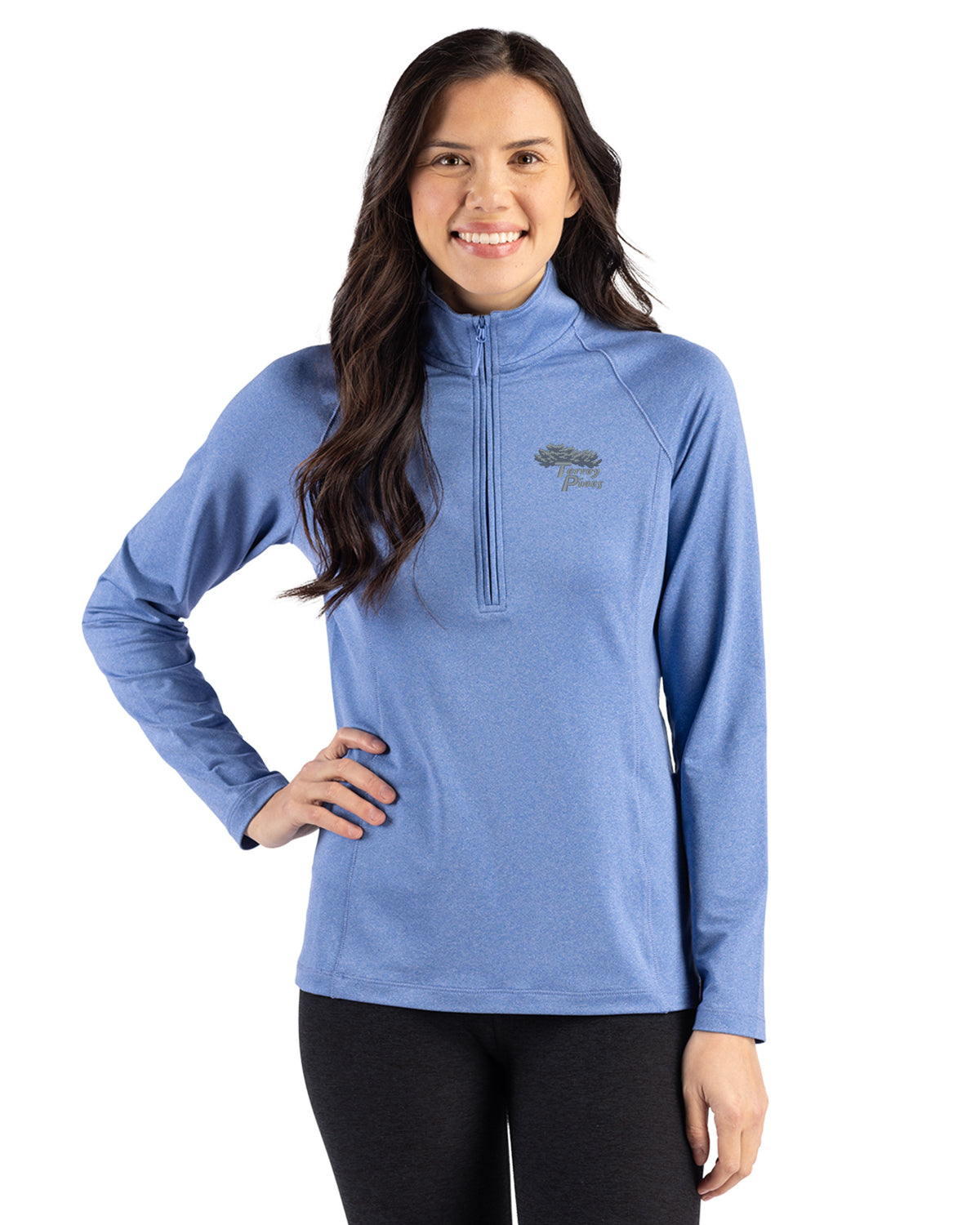 Torrey Pines Clique Dash Recycled Womens Quarter Zip Sweatshirt - LQK00093-35492