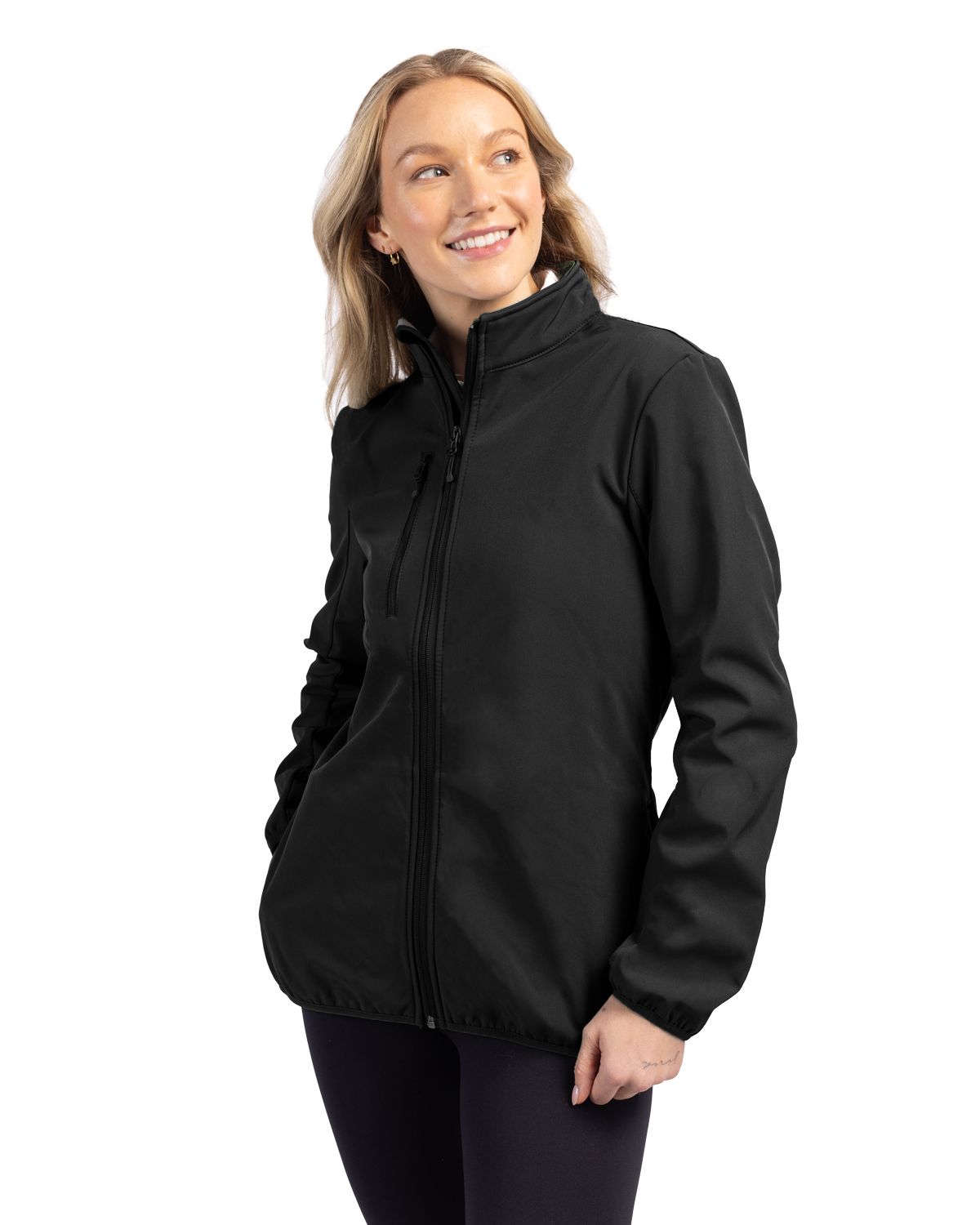 Clique Trail Recycled Stretch Softshell Womens Full Zip Jacket - LQO00053