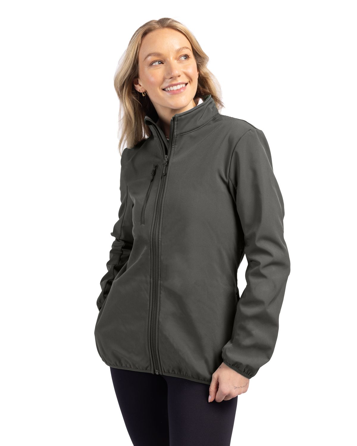 Clique Trail Recycled Stretch Softshell Womens Full Zip Jacket - LQO00053