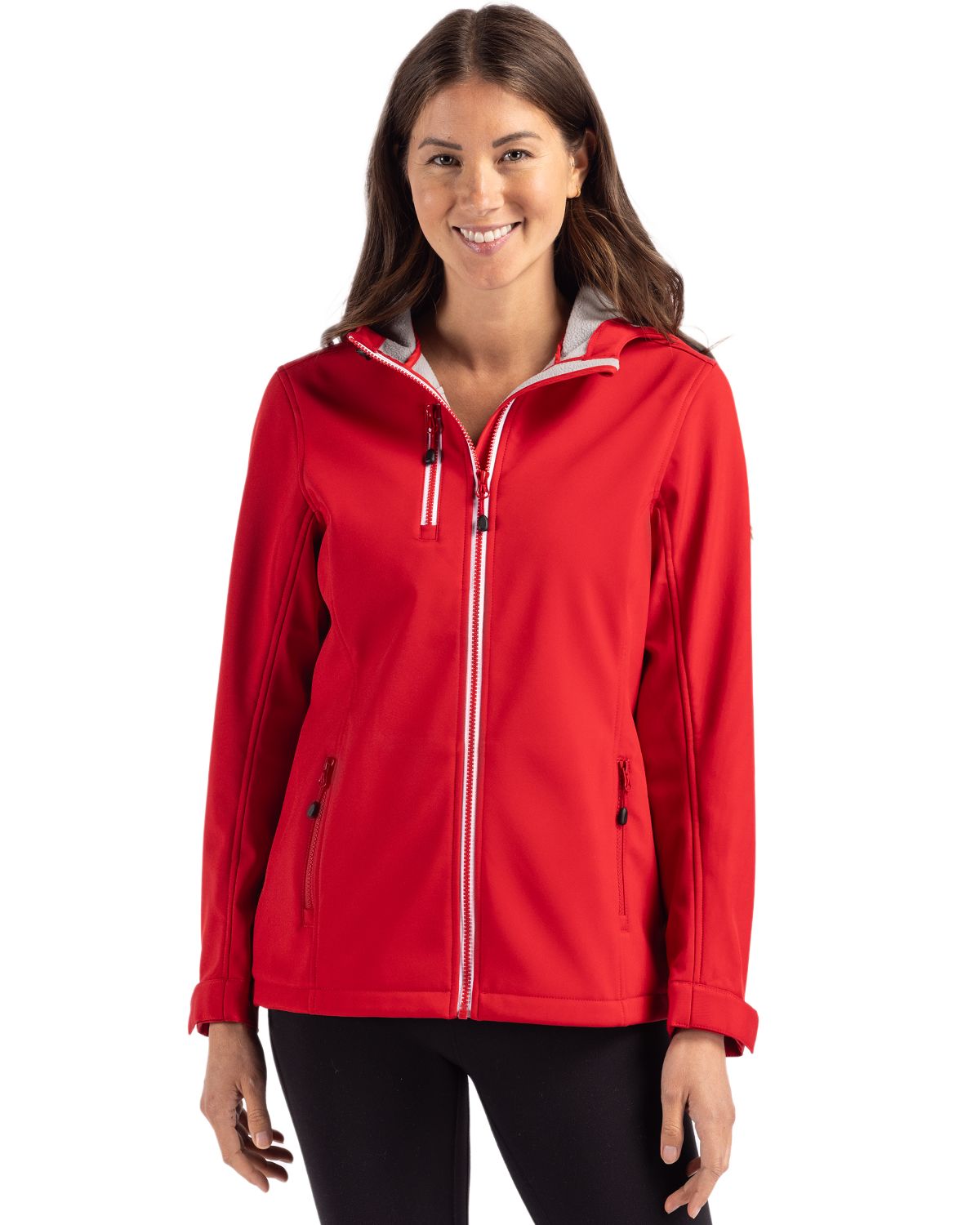 Clique Telemark Recycled Stretch Softshell Womens Full Zip Hooded Jacket - LQO00061