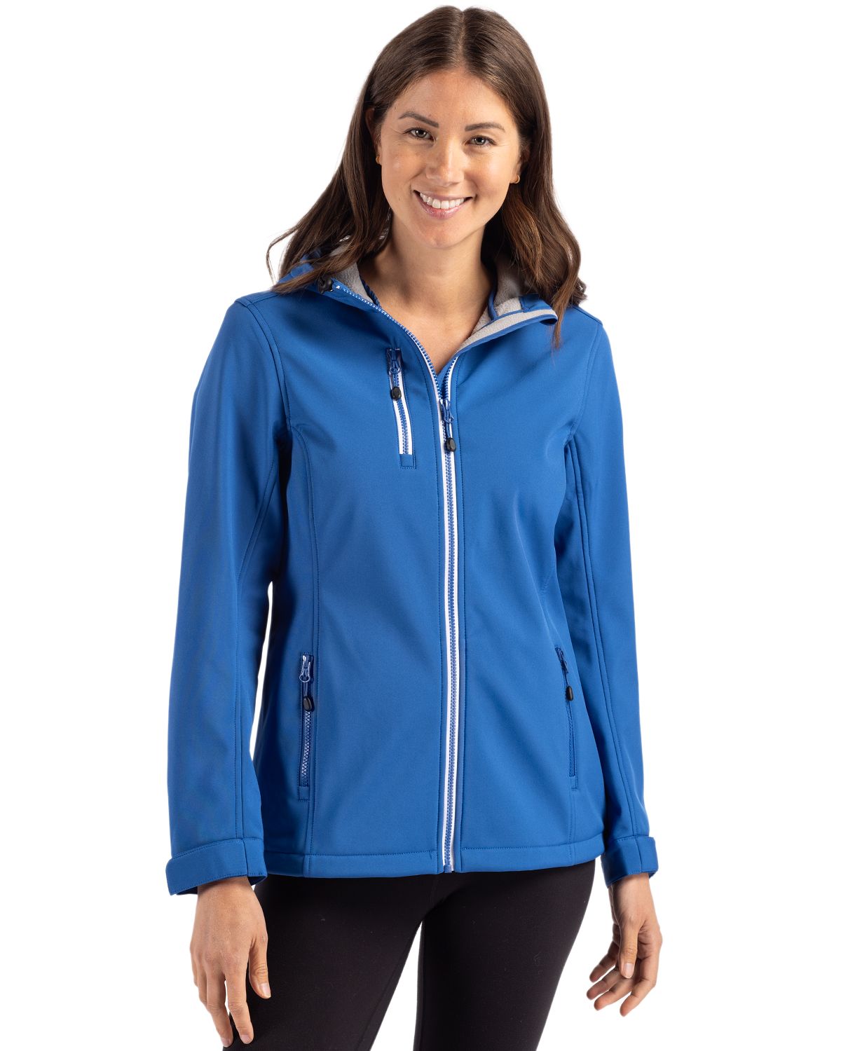 Clique Telemark Recycled Stretch Softshell Womens Full Zip Hooded Jacket - LQO00061