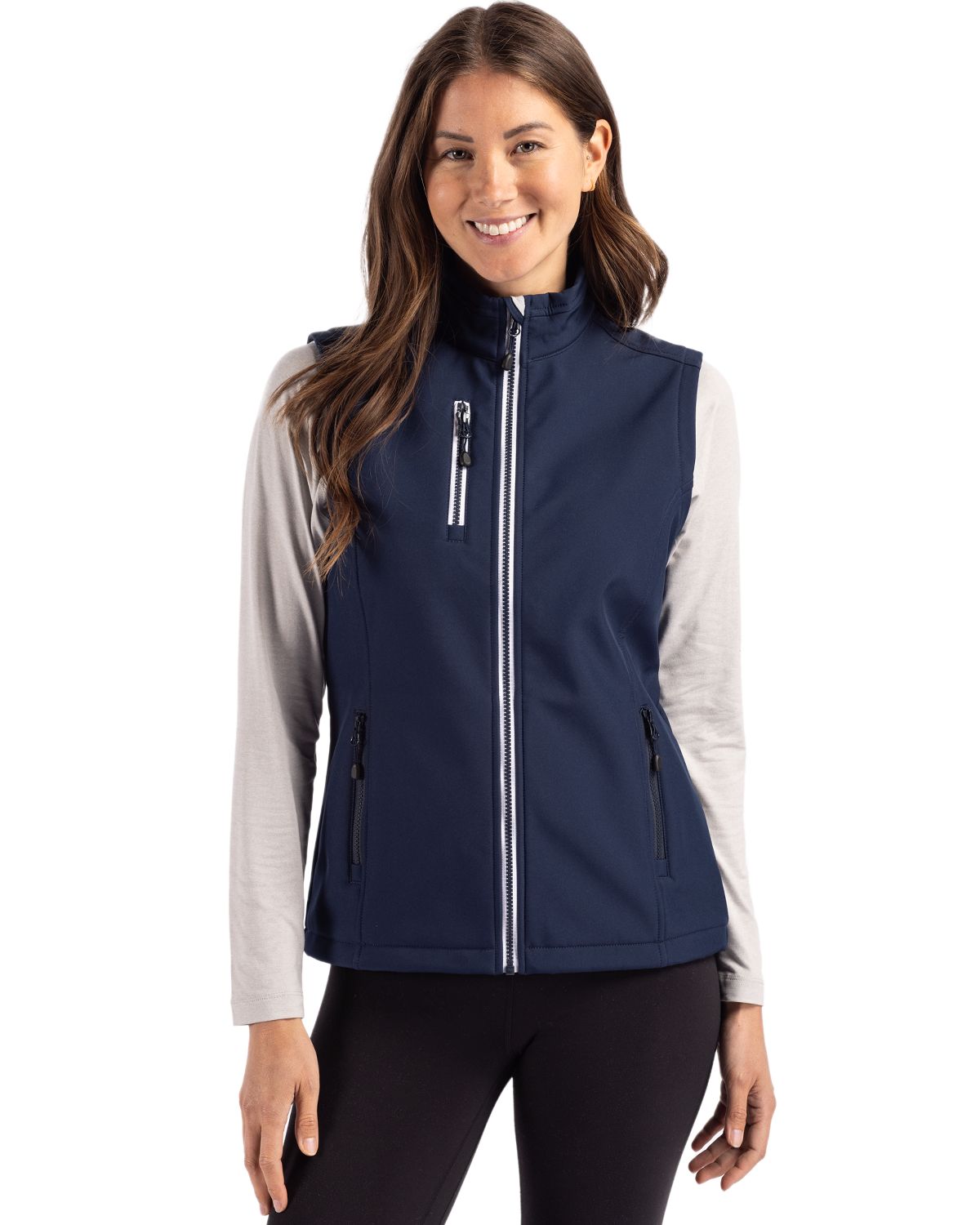 Clique Telemark Recycled Stretch Softshell Womens Full Zip Vest - LQO00062
