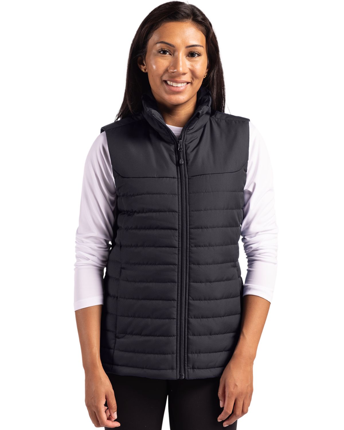 Clique Elevation Recycled Insulated Puffer Womens Full Zip Vest - LQO00064