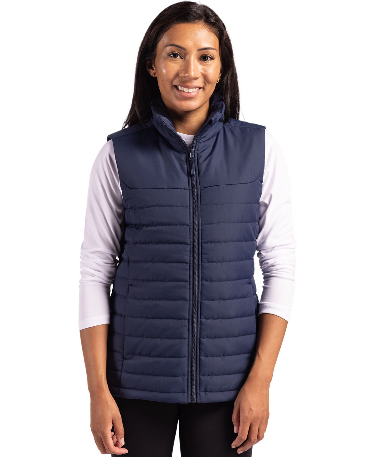 Clique Elevation Recycled Insulated Puffer Womens Full Zip Vest - LQO00064