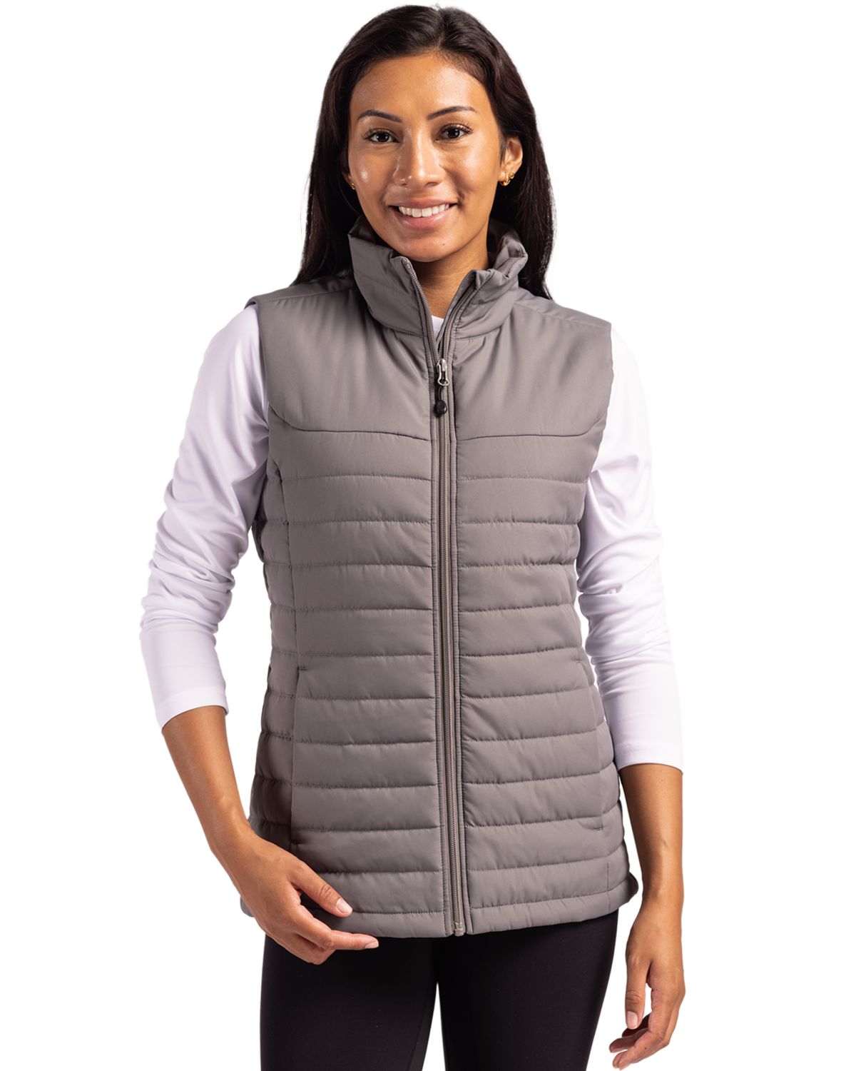 Clique Elevation Recycled Insulated Puffer Womens Full Zip Vest - LQO00064