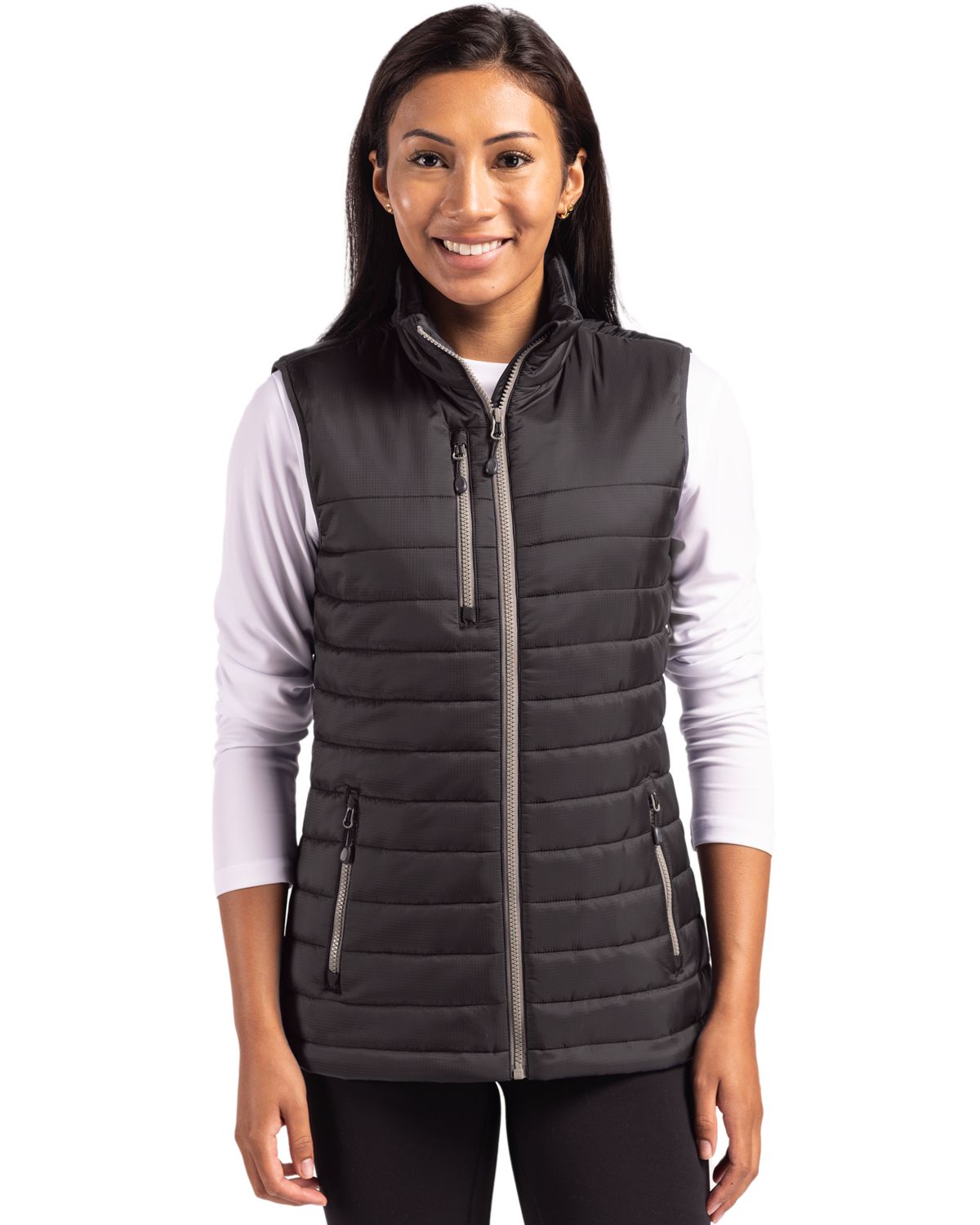 Clique Valhalla Recycled Insulated Puffer Womens Full Zip Vest - LQO00066