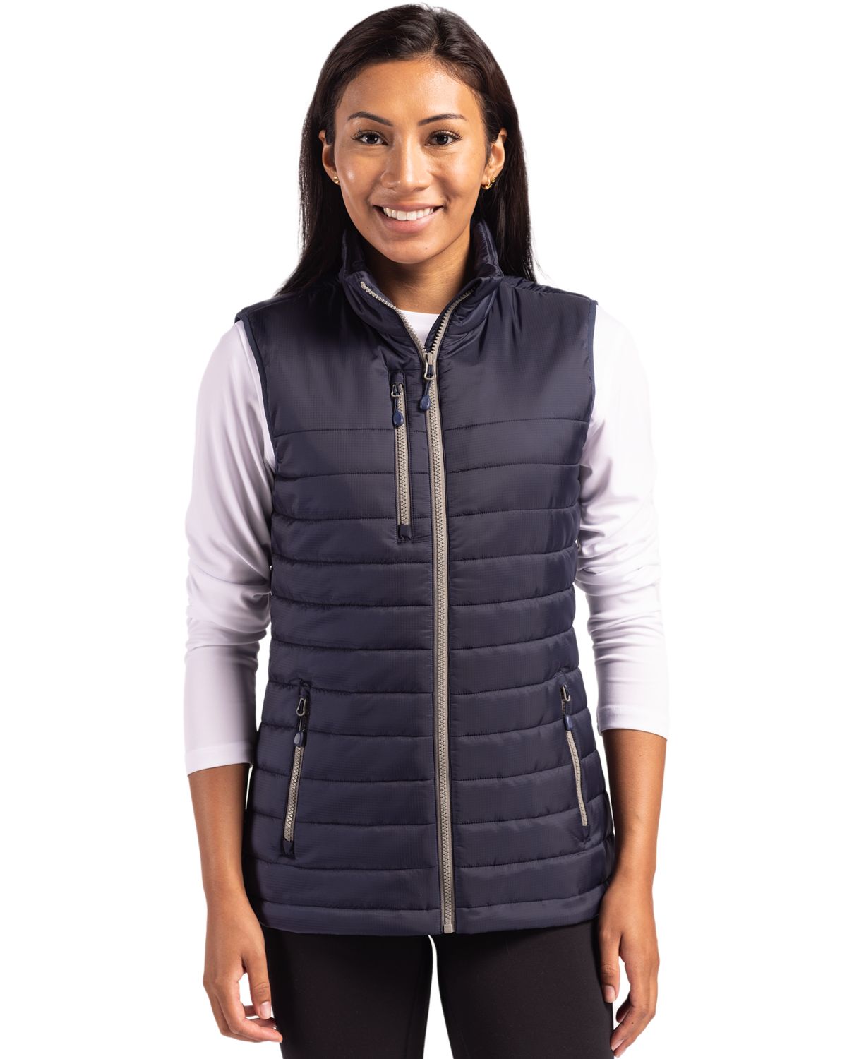 Clique Valhalla Recycled Insulated Puffer Womens Full Zip Vest - LQO00066