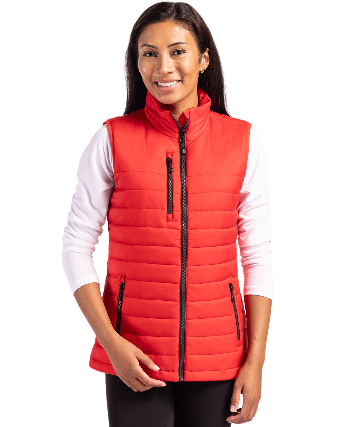 Clique Valhalla Recycled Insulated Puffer Womens Full Zip Vest - LQO00066
