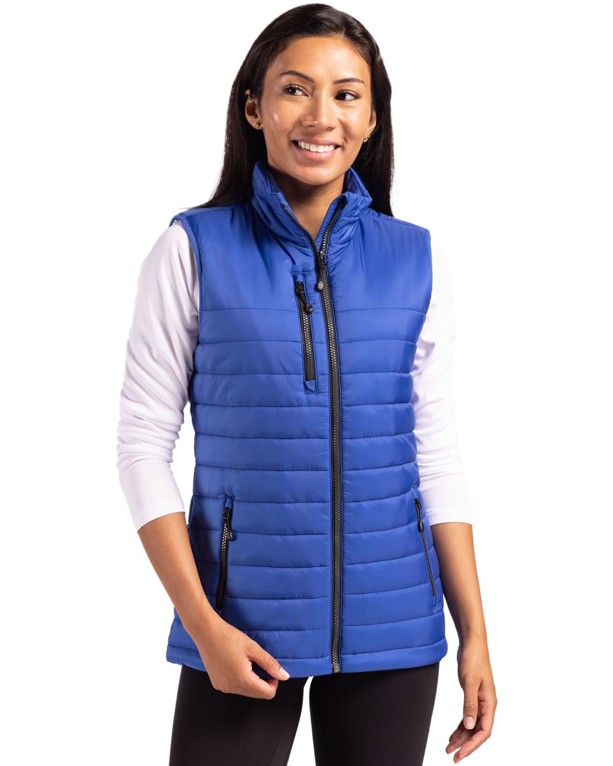 Clique Valhalla Recycled Insulated Puffer Womens Full Zip Vest - LQO00066