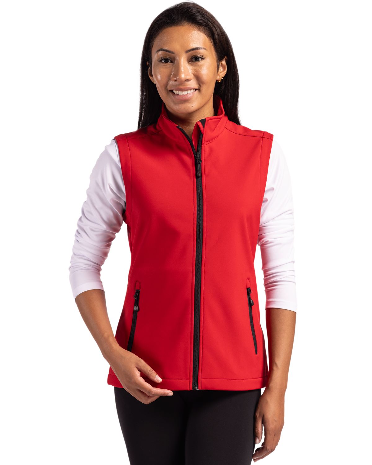 Clique Tempo Recycled Stretch Softshell Womens Full Zip Vest - LQO00069