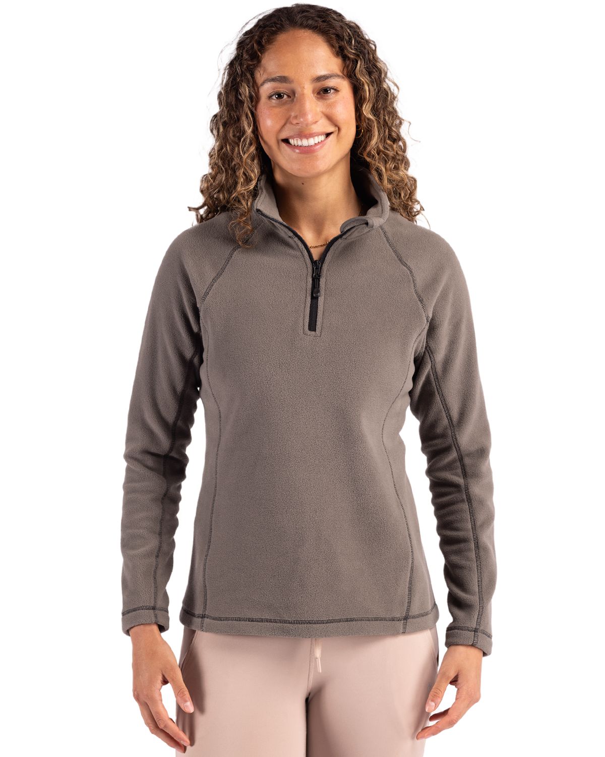 Clique Powder Recycled Fleece Womens Quarter Zip Jacket - LQO00072