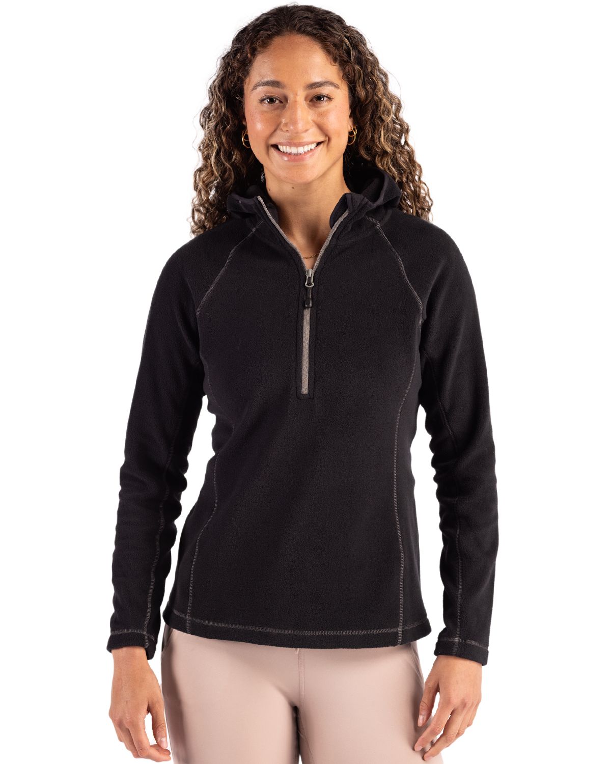 Clique Powder Recycled Fleece Womens Half Zip Sweatshirt - LQO00073