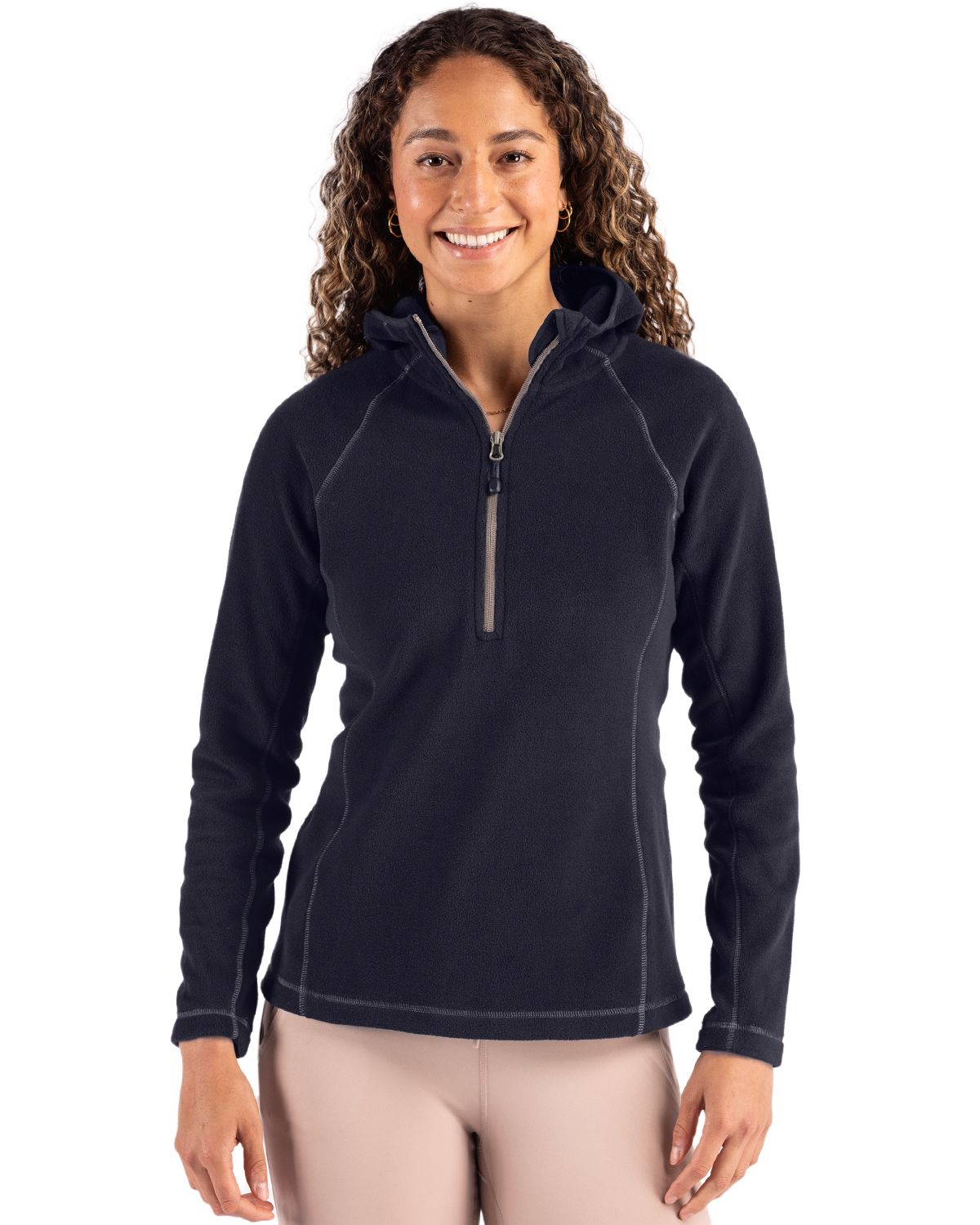 Clique Powder Recycled Fleece Womens Half Zip Sweatshirt - LQO00073