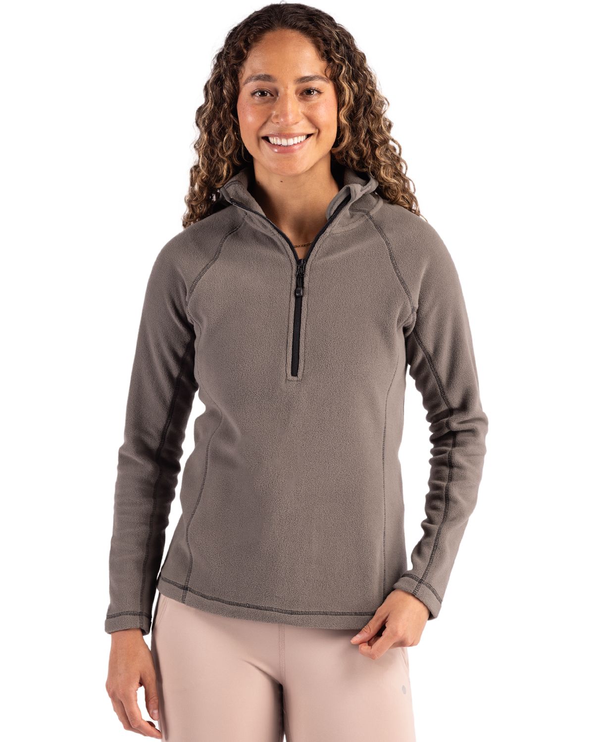 Clique Powder Recycled Fleece Womens Half Zip Sweatshirt - LQO00073