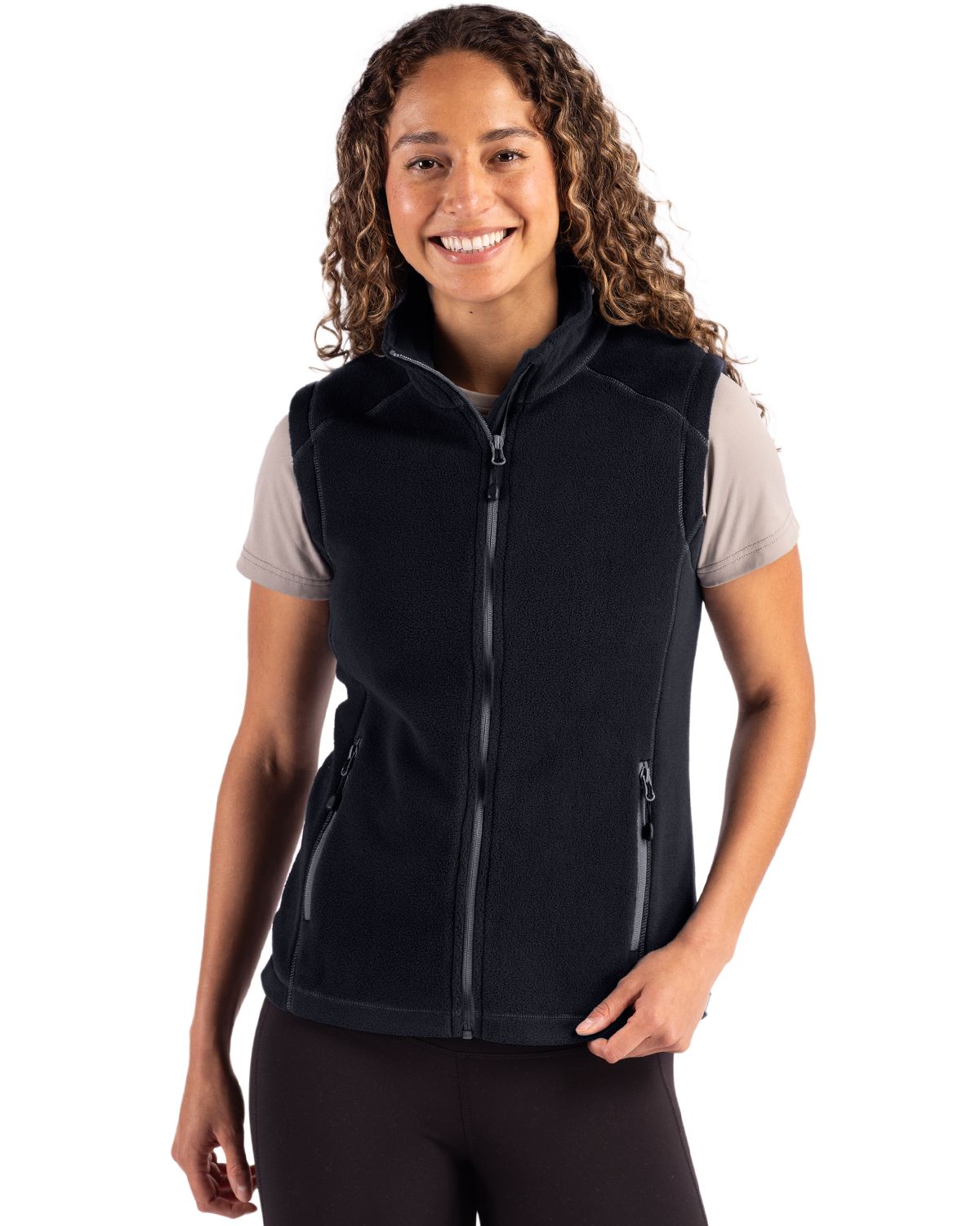 Clique Powder Recycled Fleece Womens Full Zip Vest - LQO00074