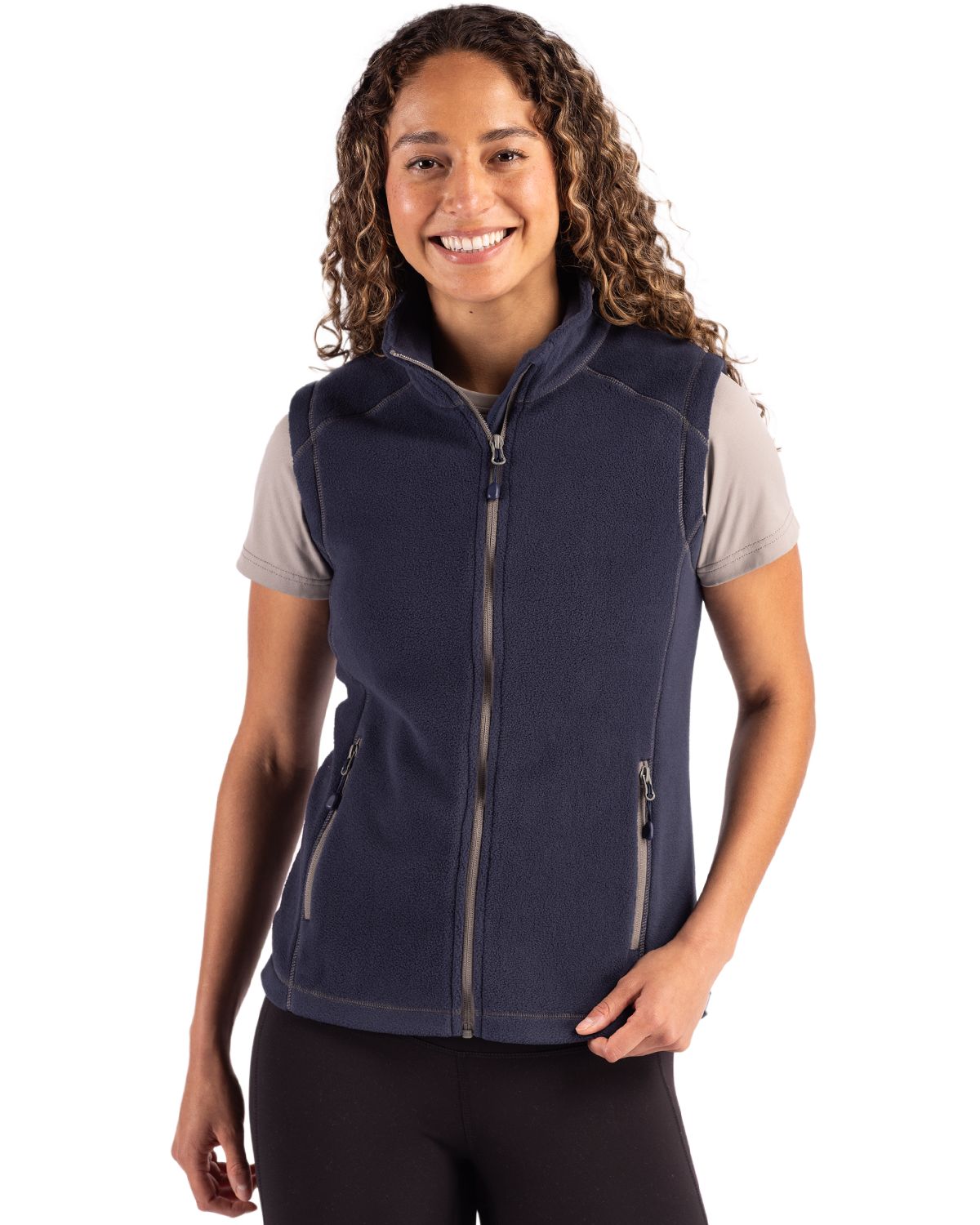 Clique Powder Recycled Fleece Womens Full Zip Vest - LQO00074