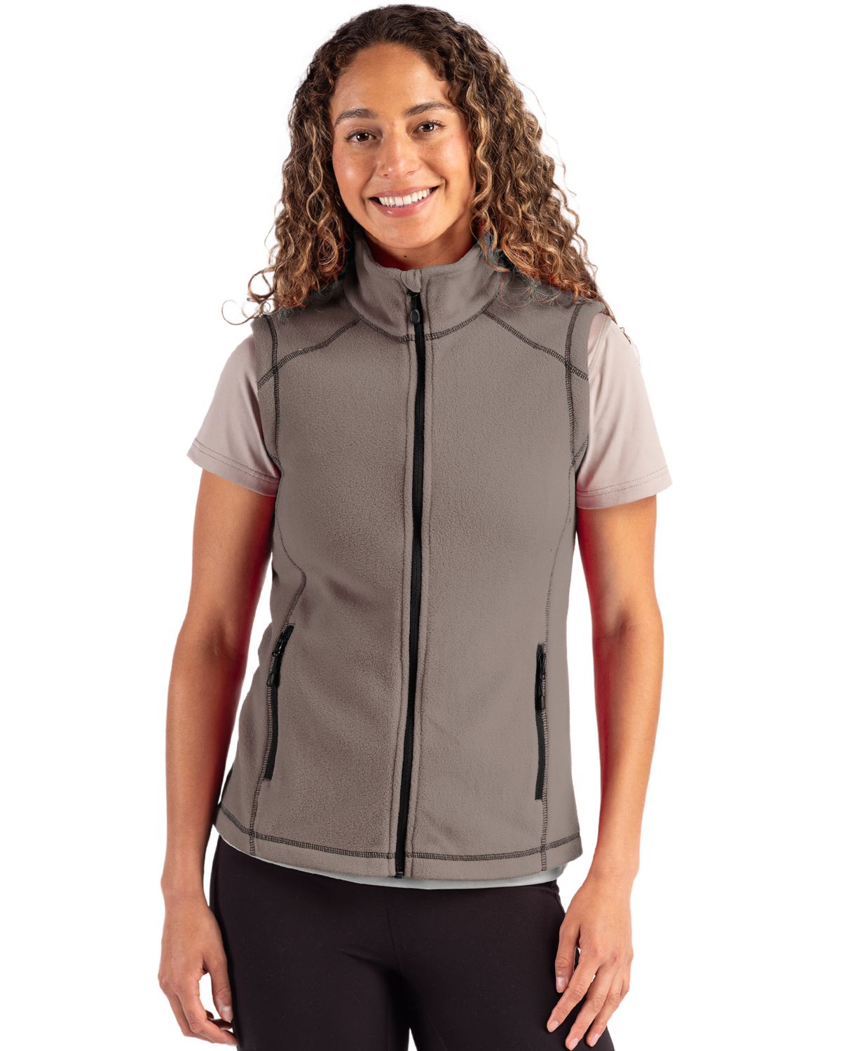 Clique Powder Recycled Fleece Womens Full Zip Vest - LQO00074