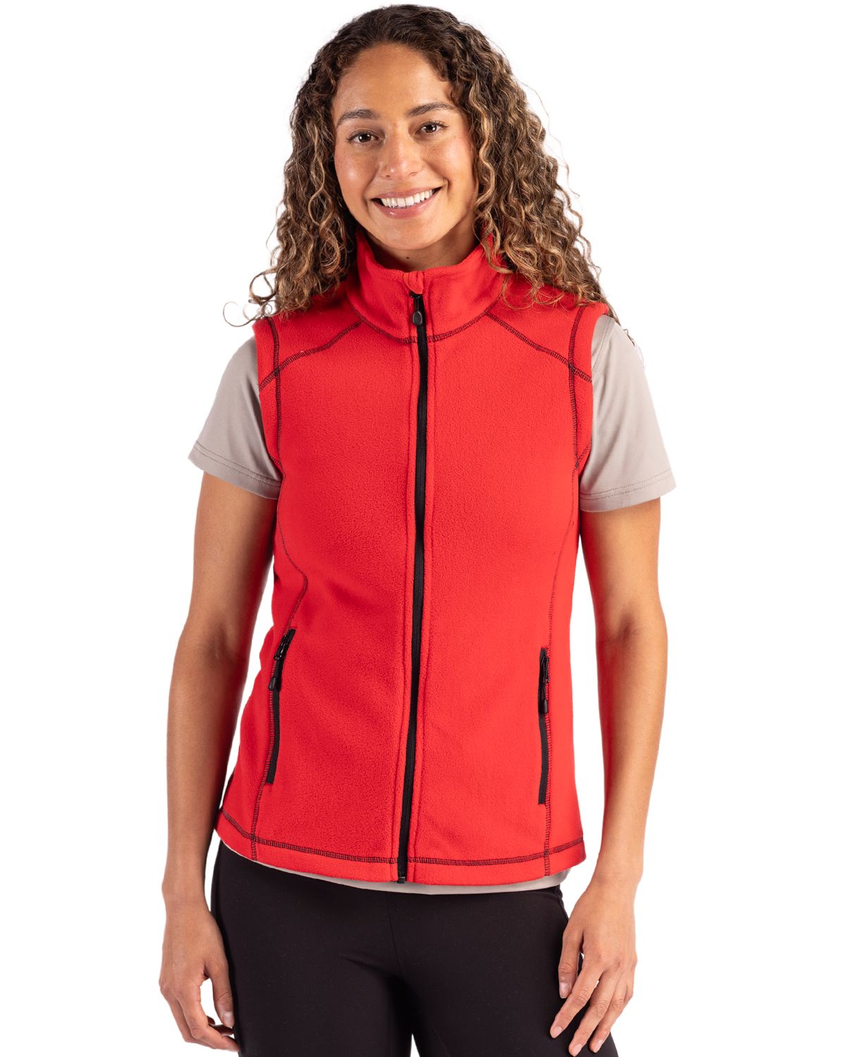 Clique Powder Recycled Fleece Womens Full Zip Vest - LQO00074