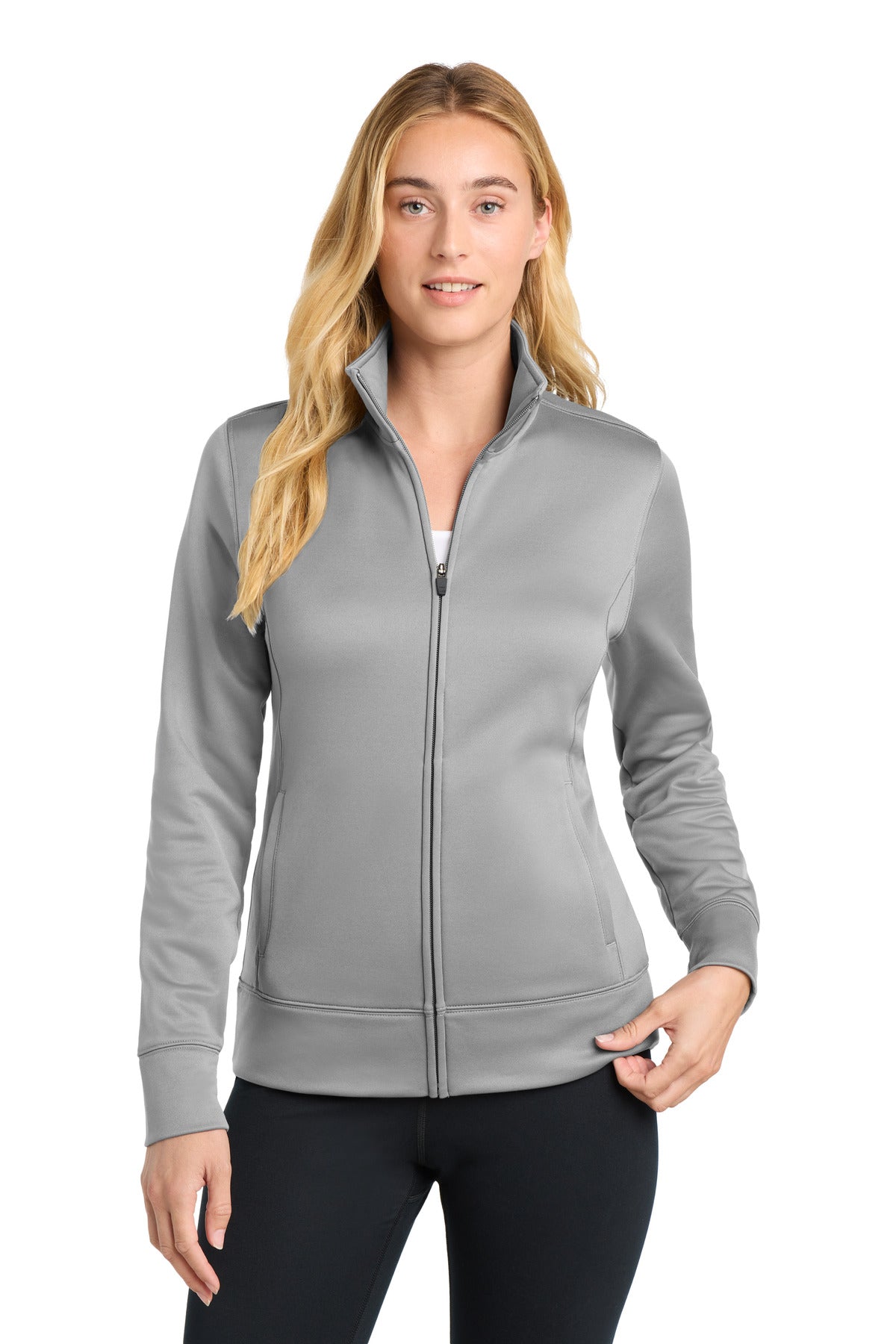 Sport-Tek ®  Women's Sport-Wick ®  Fleece Full-Zip Jacket.  LST241