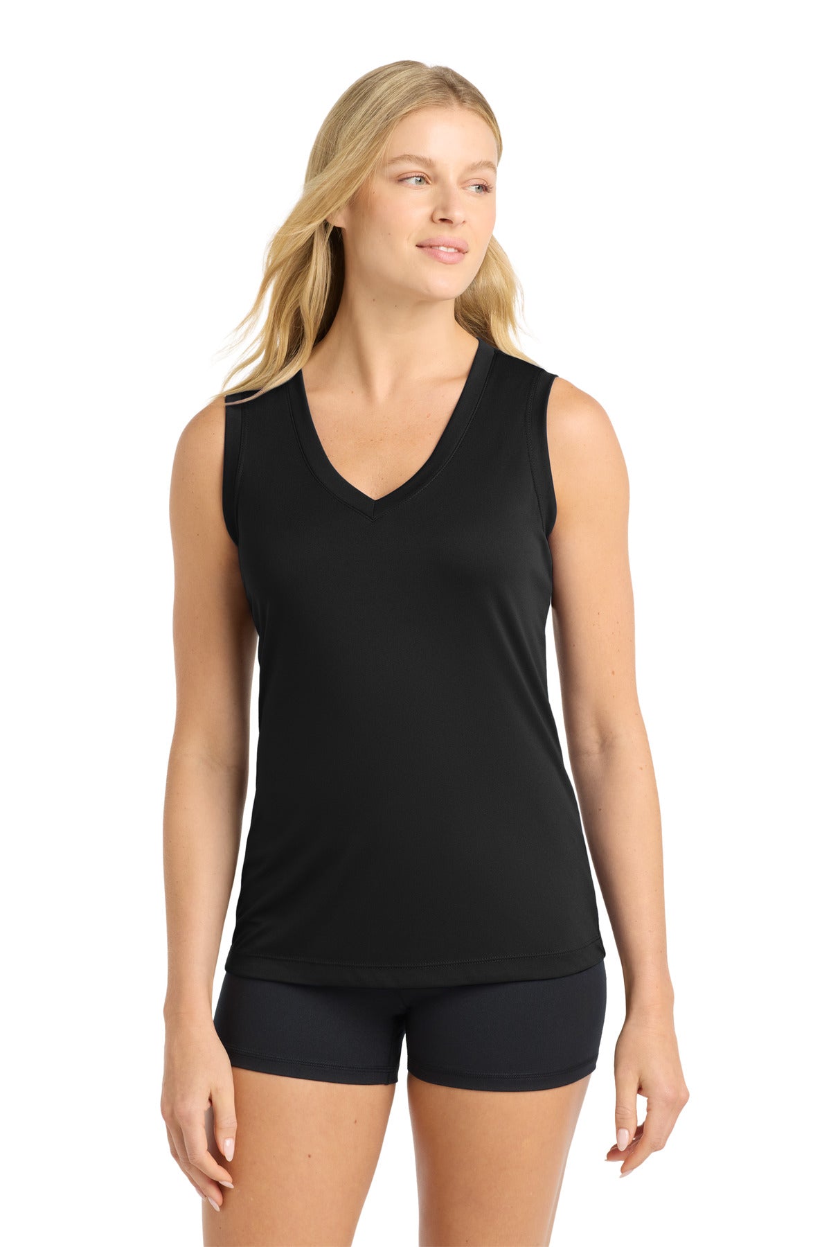 Sport-Tek ®  Women's Sleeveless PosiCharge ®  Competitor™ V-Neck Tee. LST352