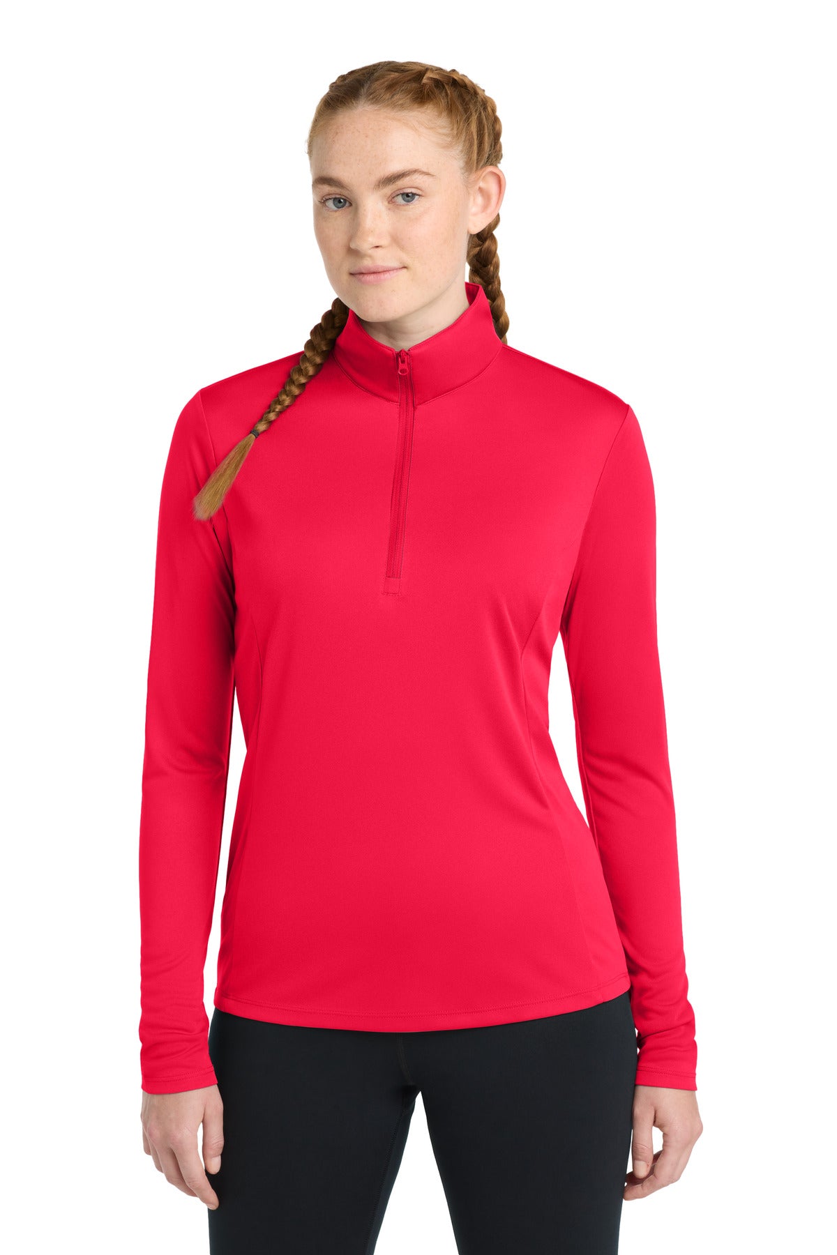 Sport-Tek ®  Women's PosiCharge ®  Competitor ™  1/4-Zip Pullover. LST357