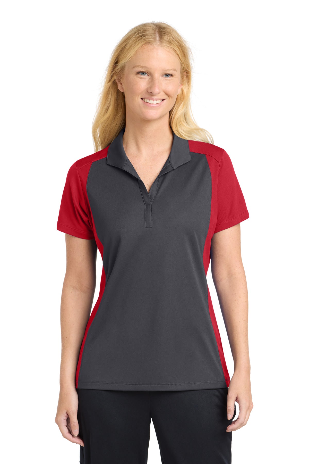 Sport-Tek ®  Women's Colorblock Micropique Sport-Wick ®  Polo. LST652