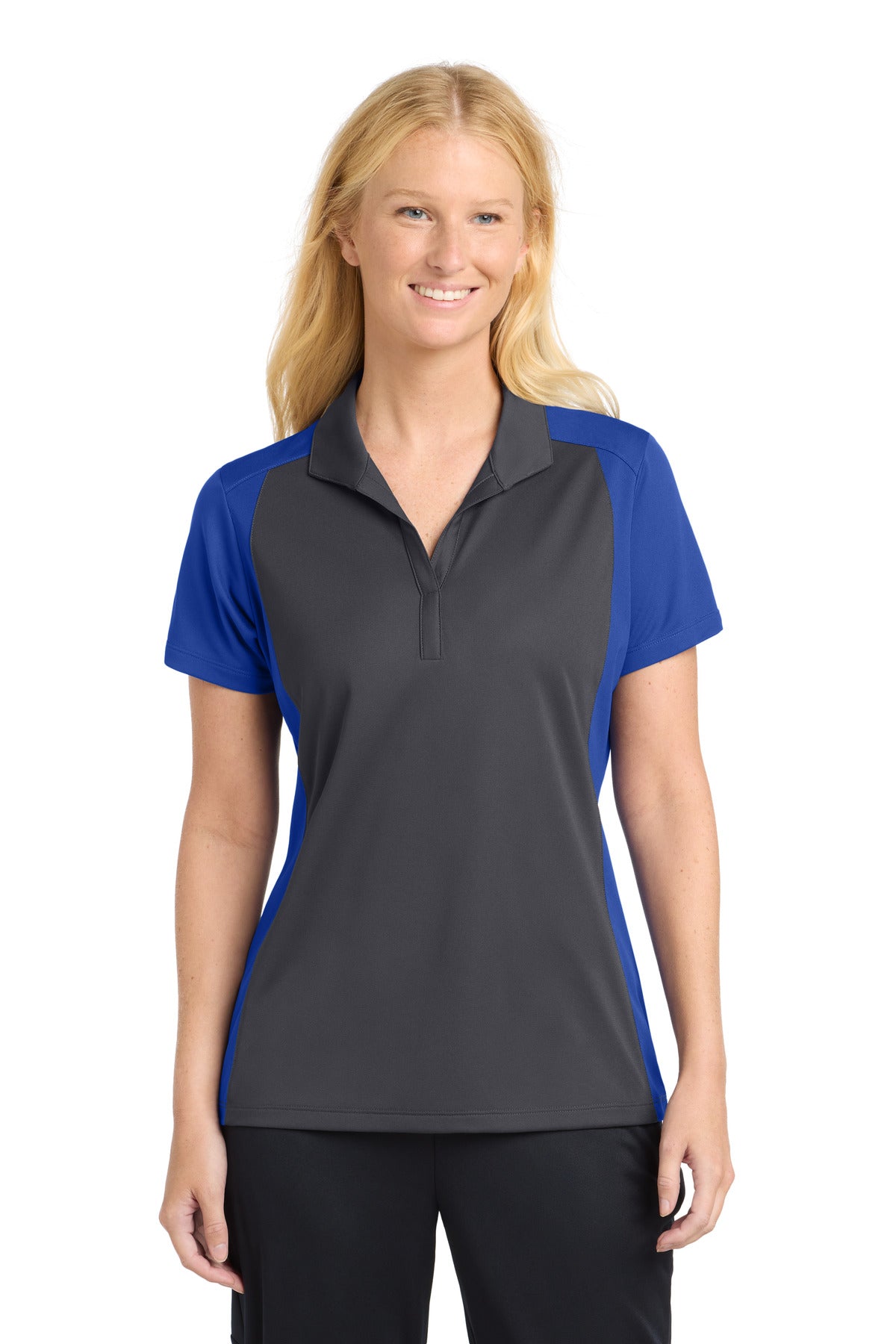 Sport-Tek ®  Women's Colorblock Micropique Sport-Wick ®  Polo. LST652