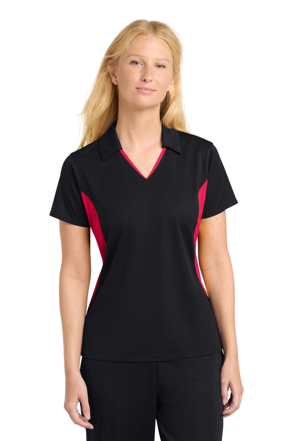 Sport-Tek ®  Women's Side Blocked Micropique Sport-Wick ®  Polo. LST655