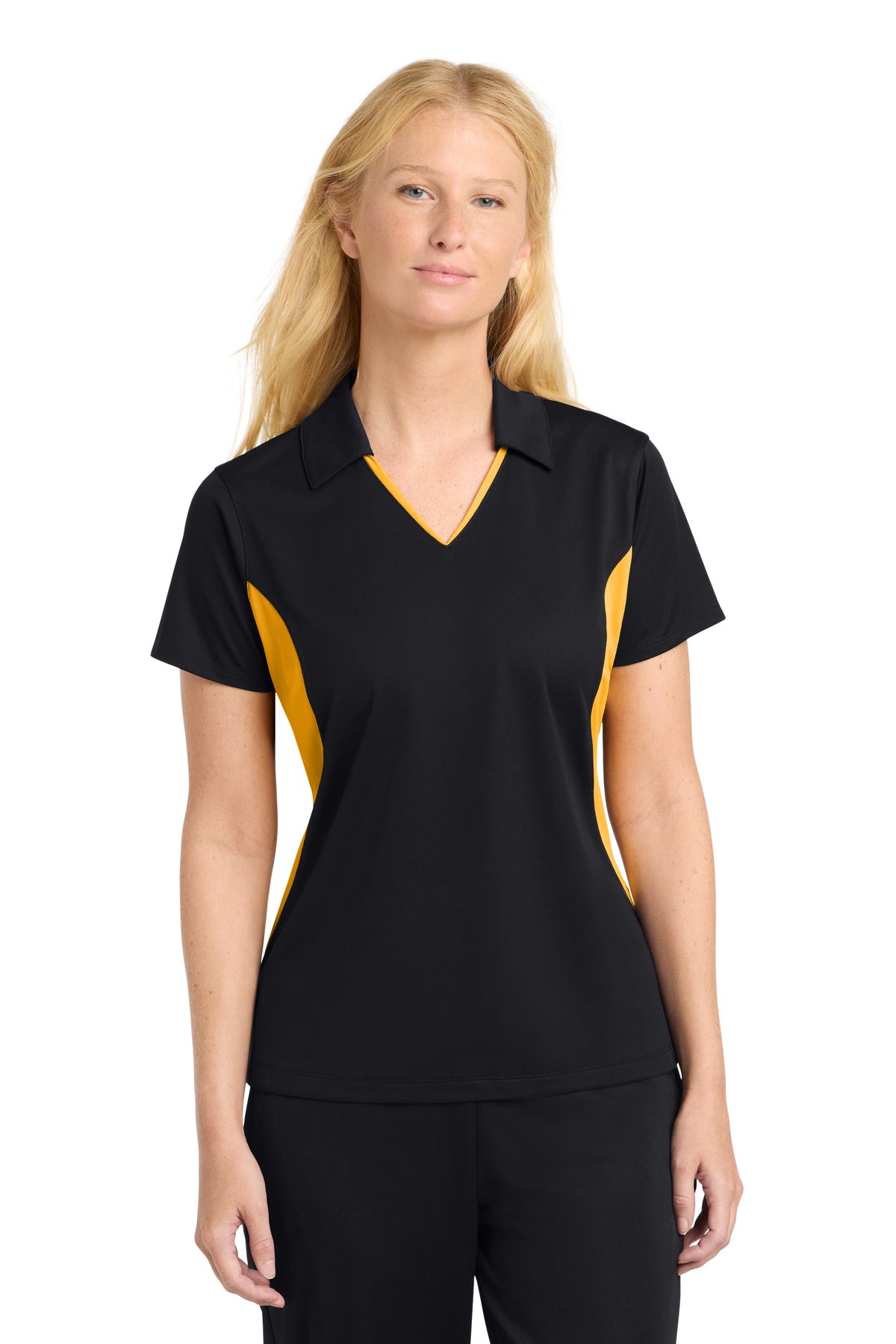 Sport-Tek ®  Women's Side Blocked Micropique Sport-Wick ®  Polo. LST655