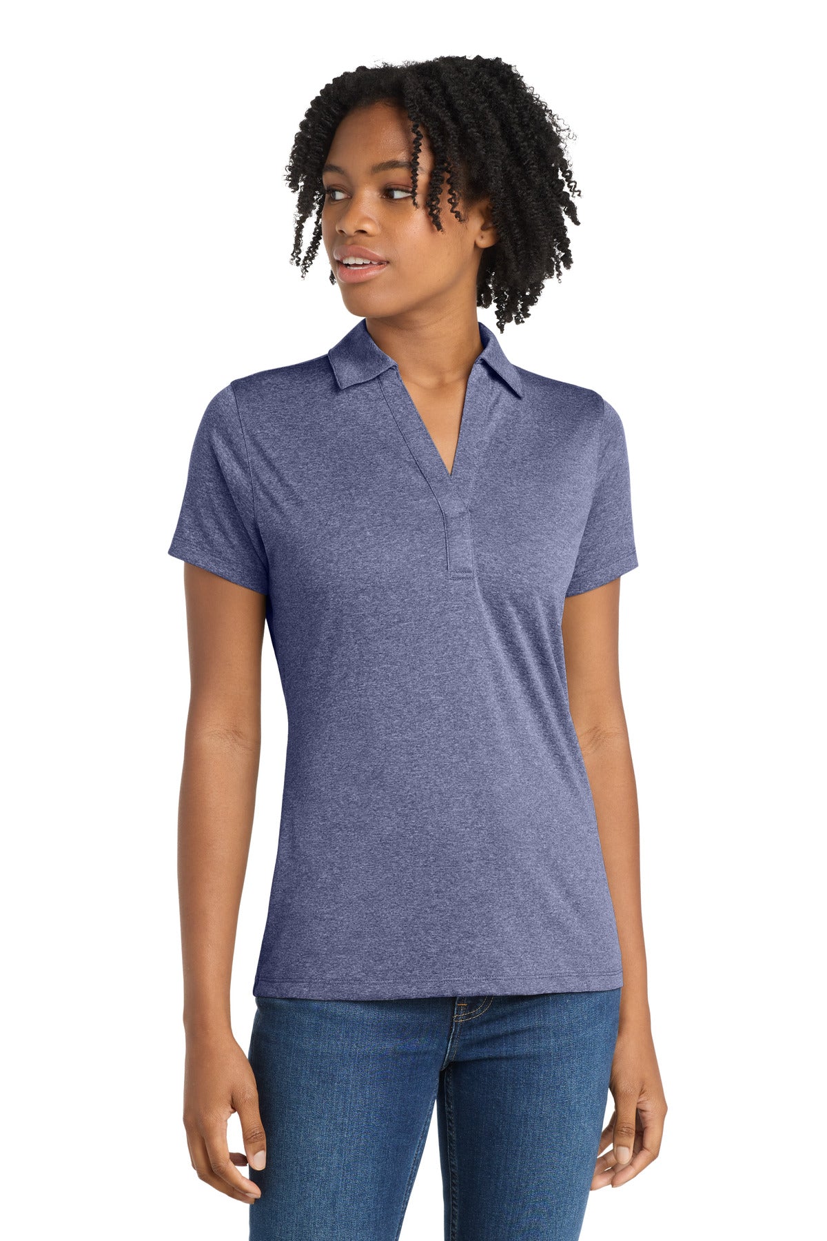 Sport-Tek ®  Women's Heather Contender™ Polo. LST660