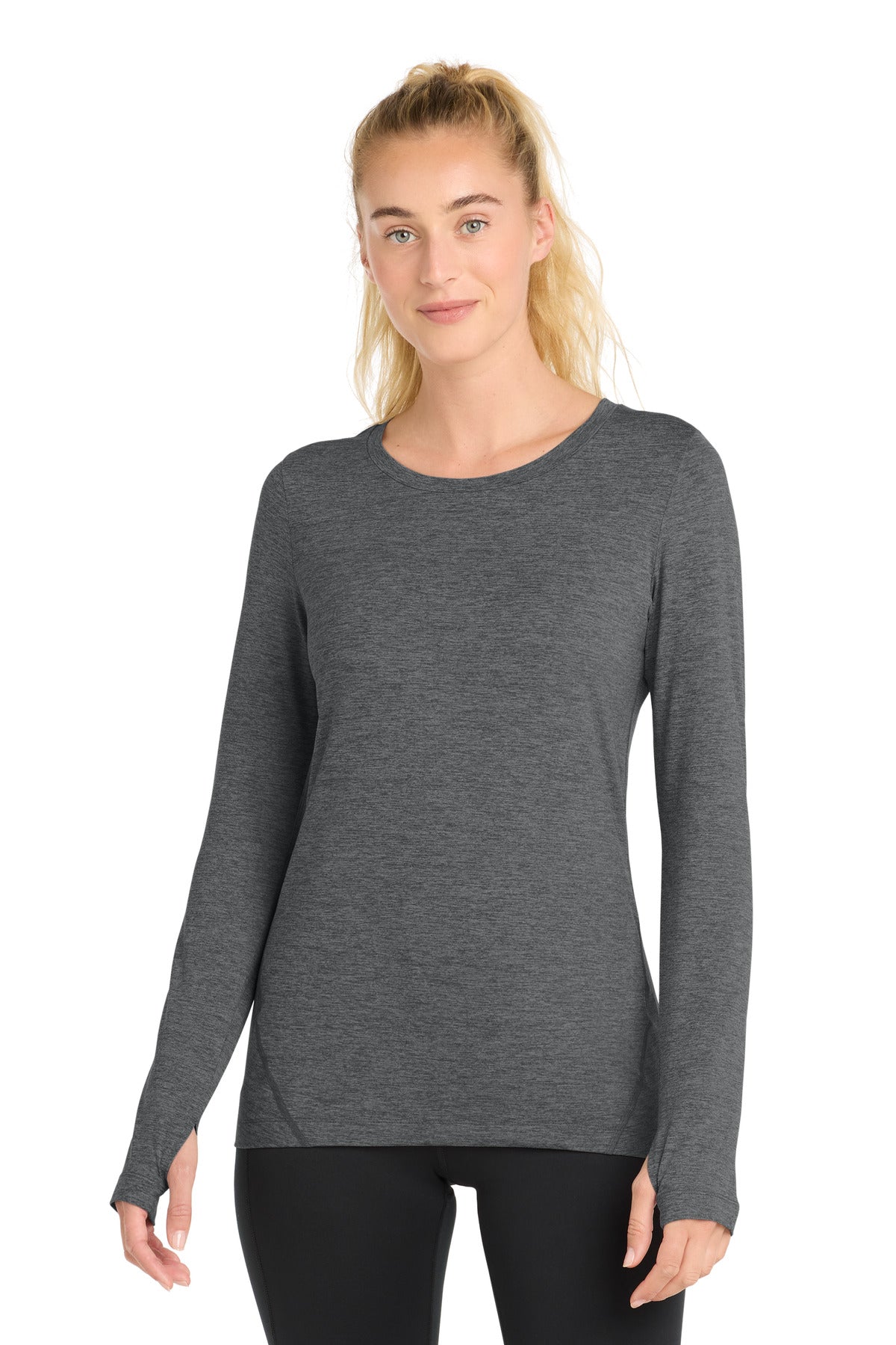 Sport-Tek  ®  Women's Exchange 1.5 Long Sleeve Crew. LST710