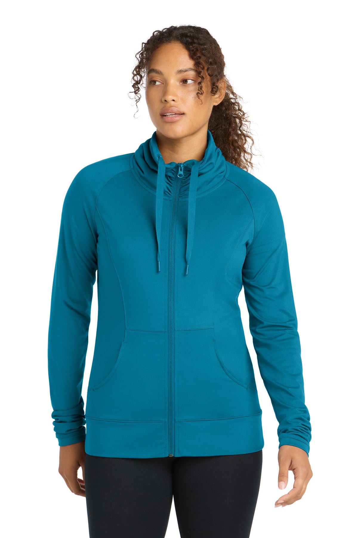 Sport-Tek ®  Women's Sport-Wick ®  Stretch Full-Zip Jacket. LST852