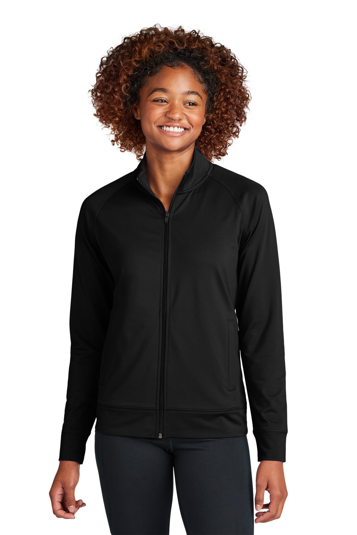 Sport-Tek ®  Women's Sport-Wick ®  Stretch Full-Zip Cadet Jacket LST857